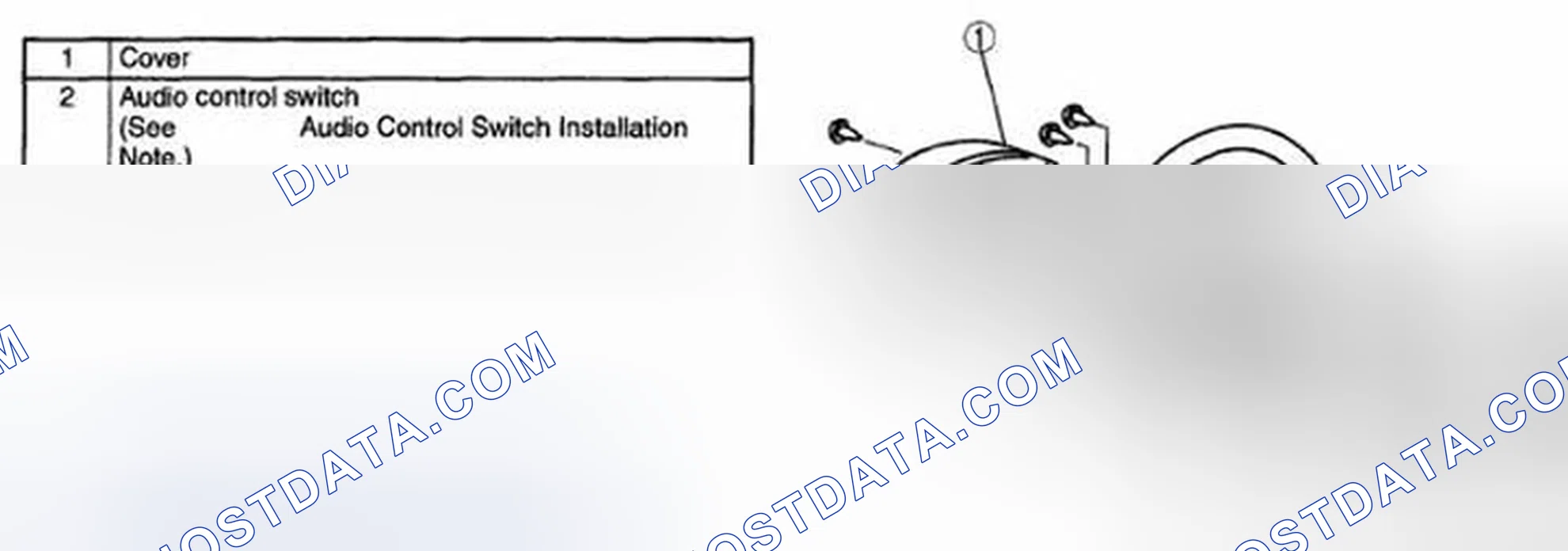 Scheme 48: AUDIO CONTROL SWITCH REMOVAL/INSTALLATION