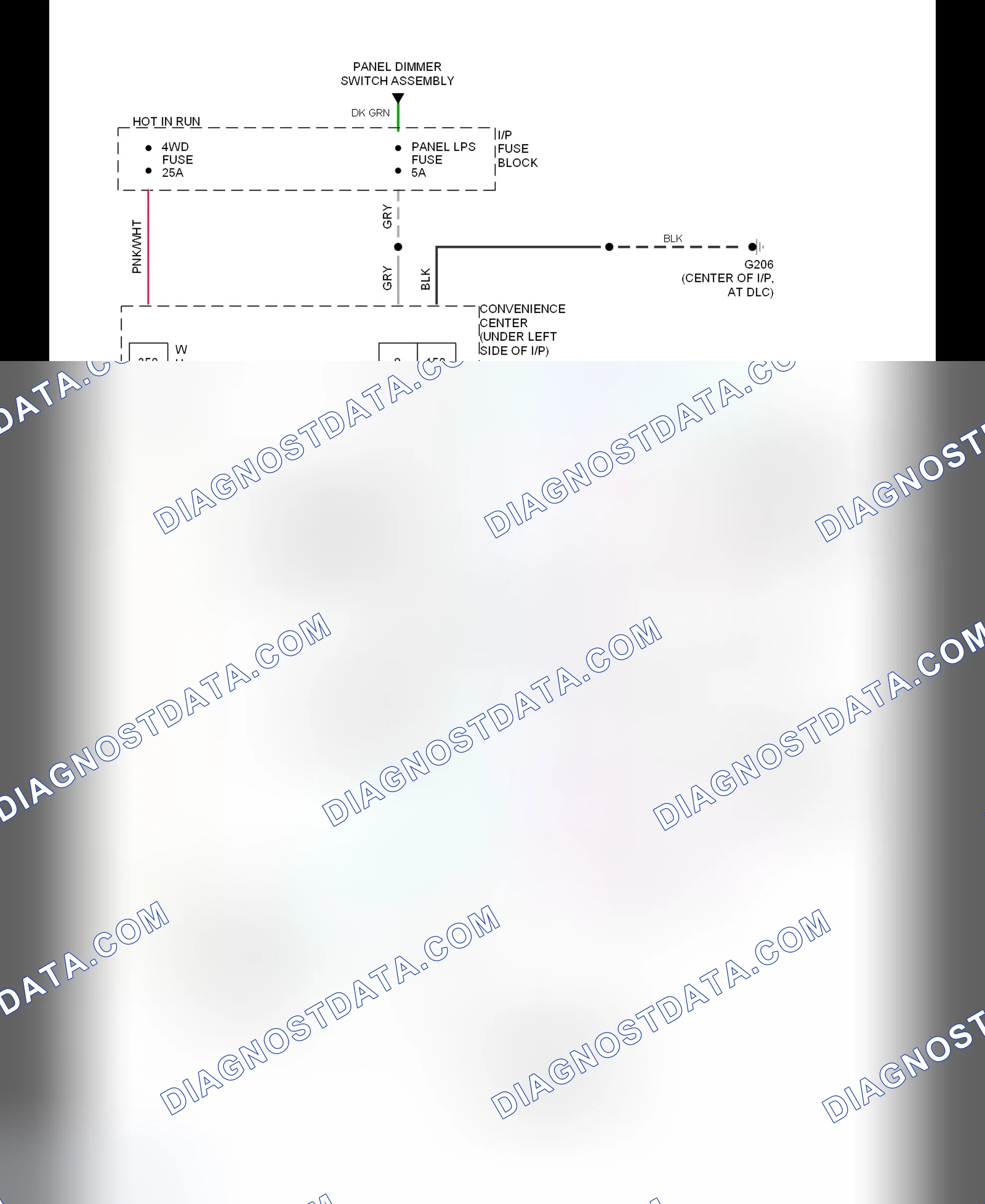 Scheme 7: Transfer Case Circuit (1993 Except H/D 4-Speed A/T)