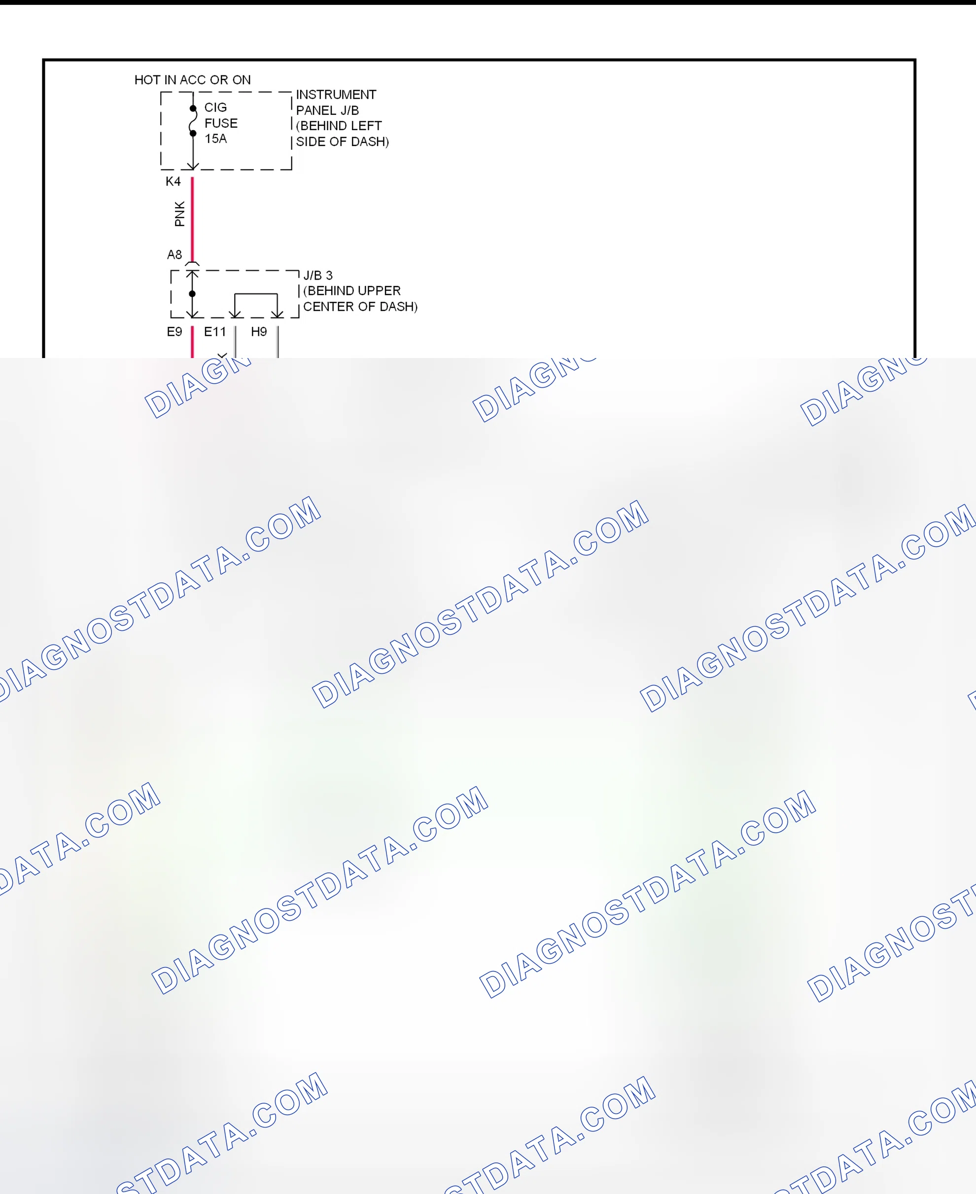 Scheme 8: Power Mirror System Wiring Diagram (RX300)