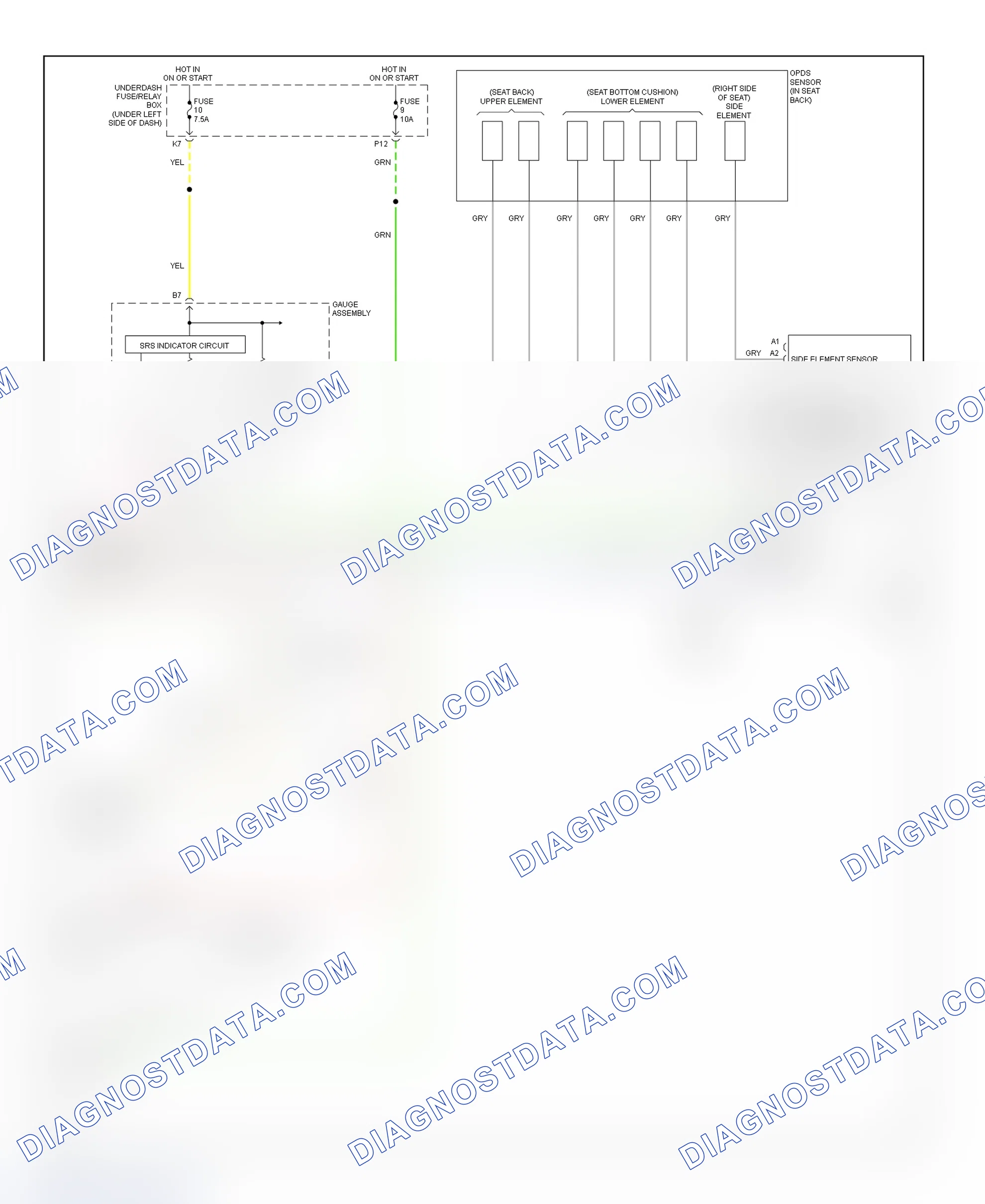 Scheme 37: Air Bag System Wiring Diagram (RSX-2 Of 2)