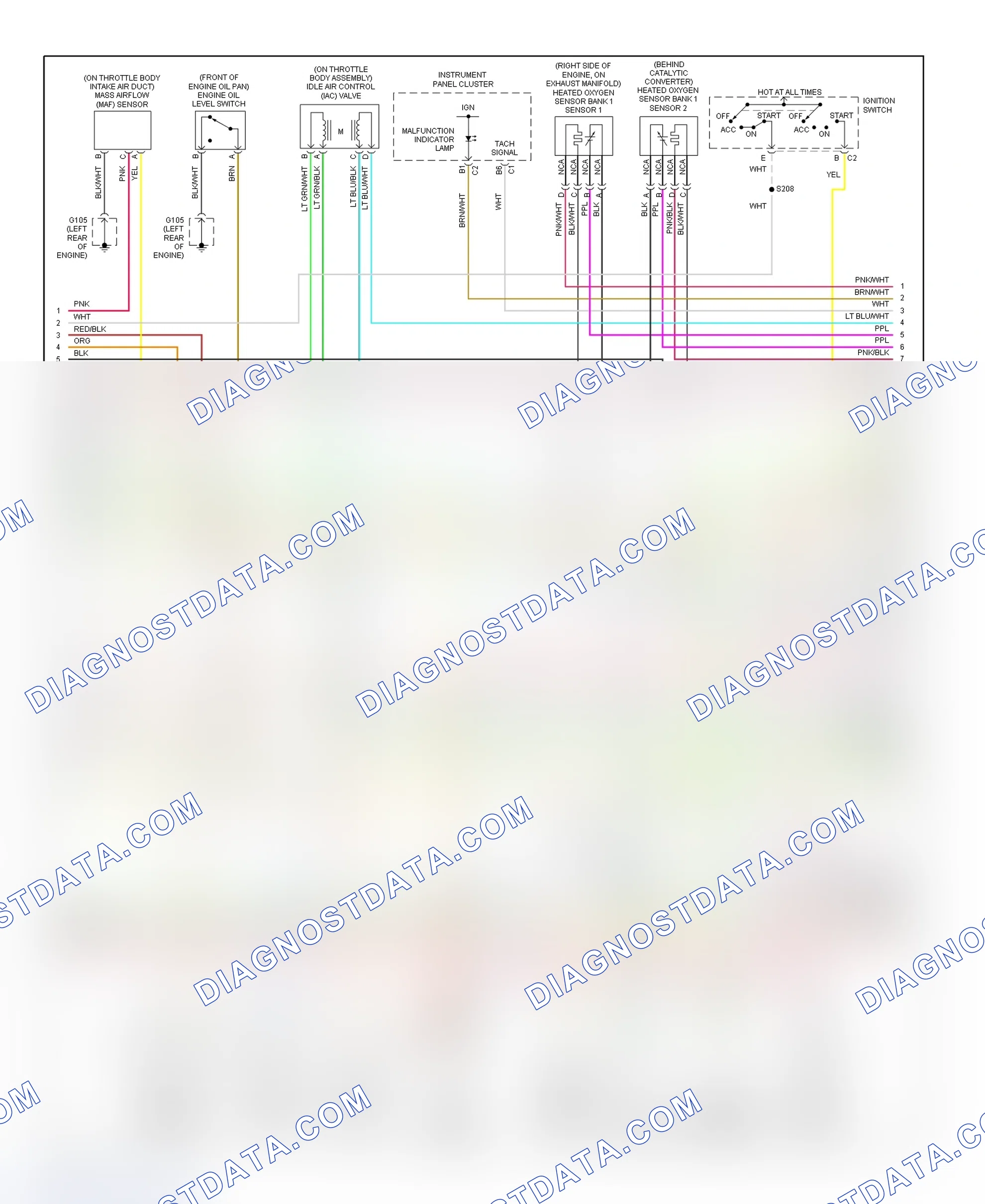 Scheme 13: PCM Wiring Diagram (Aurora - 3.5L - 3 Of 4)