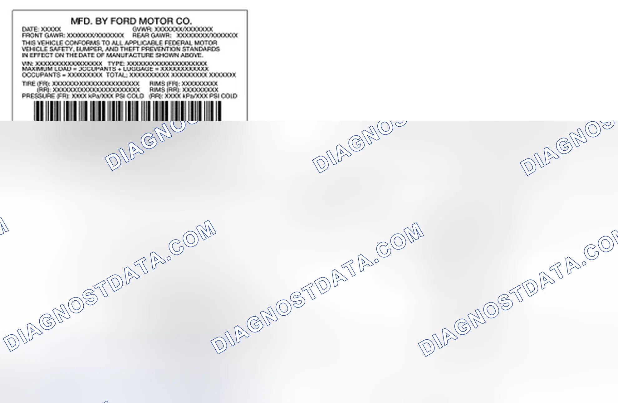 Scheme 11: Vehicle Certification (VC) Label Locator
