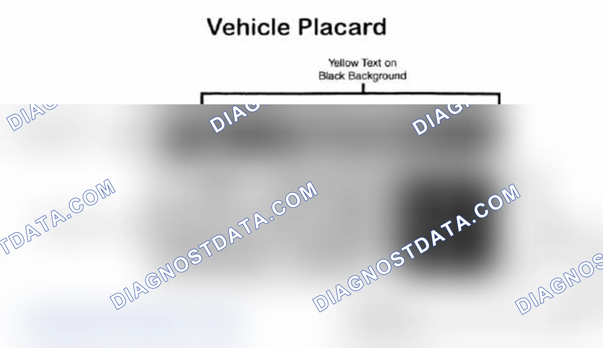 Scheme 28: Vehicle Tire Placard - Typical