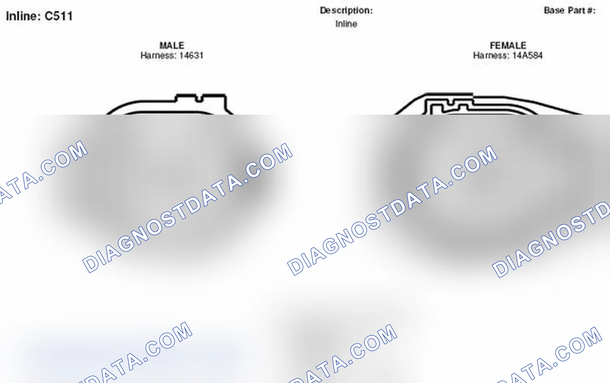 Scheme 210: Inline Connector End View (C511)