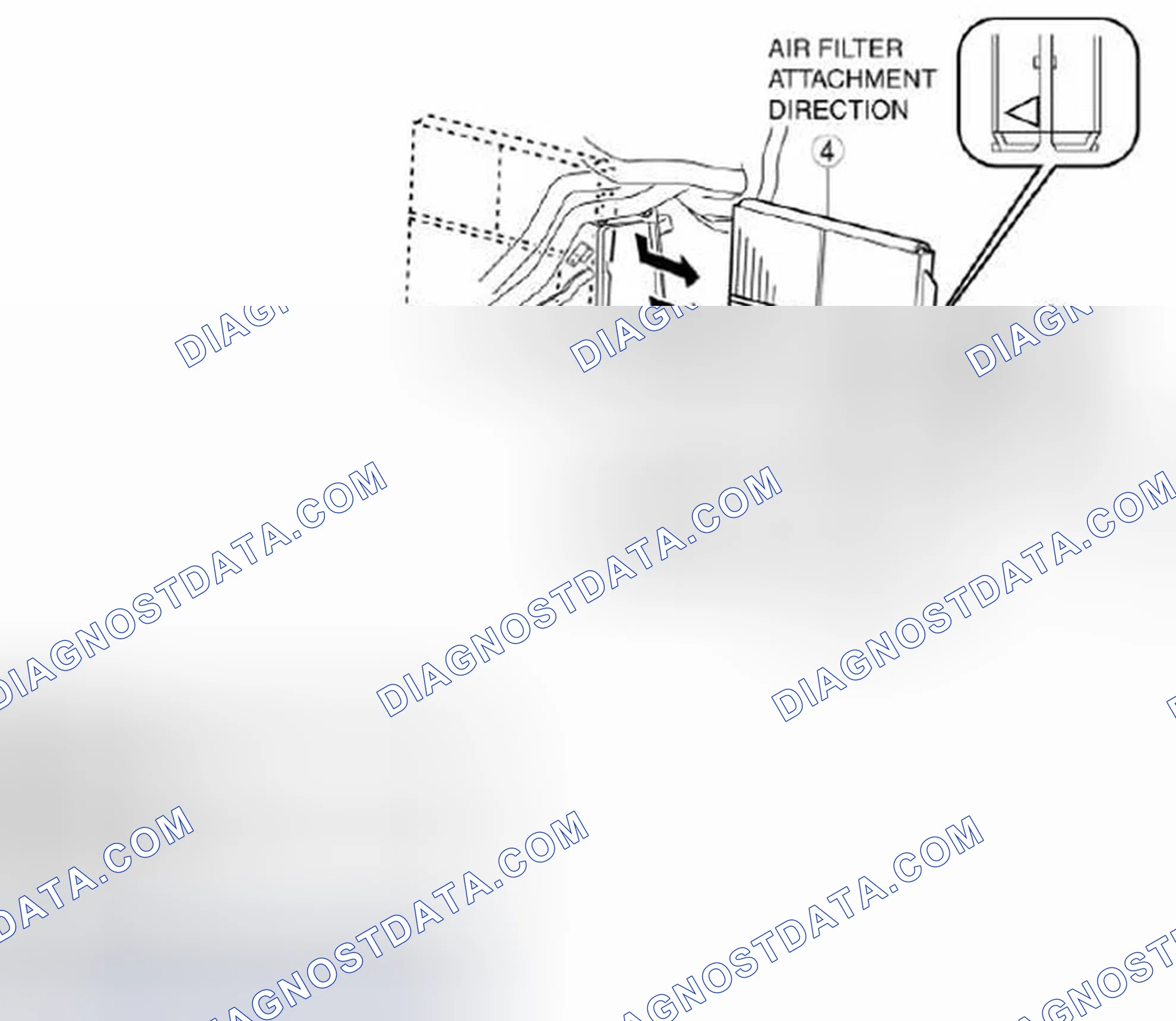 Scheme 67: AIR FILTER REMOVAL/INSTALLATION