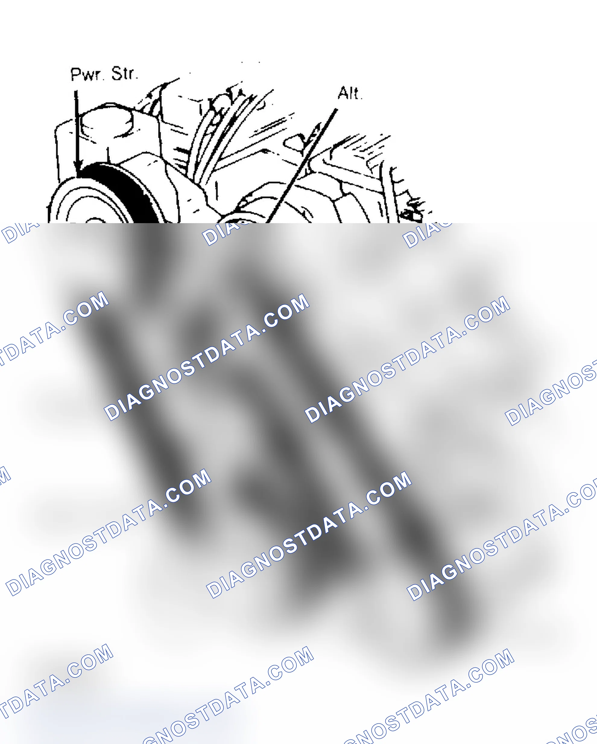 Scheme 8: Serpentine Belt Routing (3.3L & 3.8L)