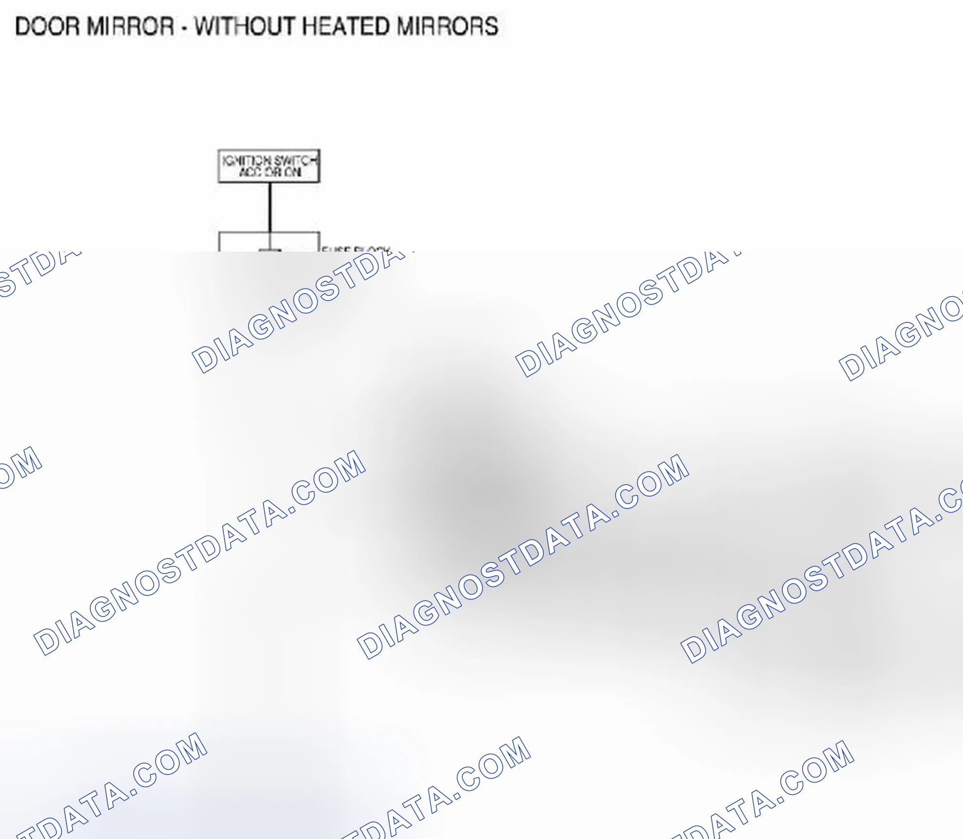 Scheme 293: Door Mirror: Wiring Diagram [without Heated Mirrors]
