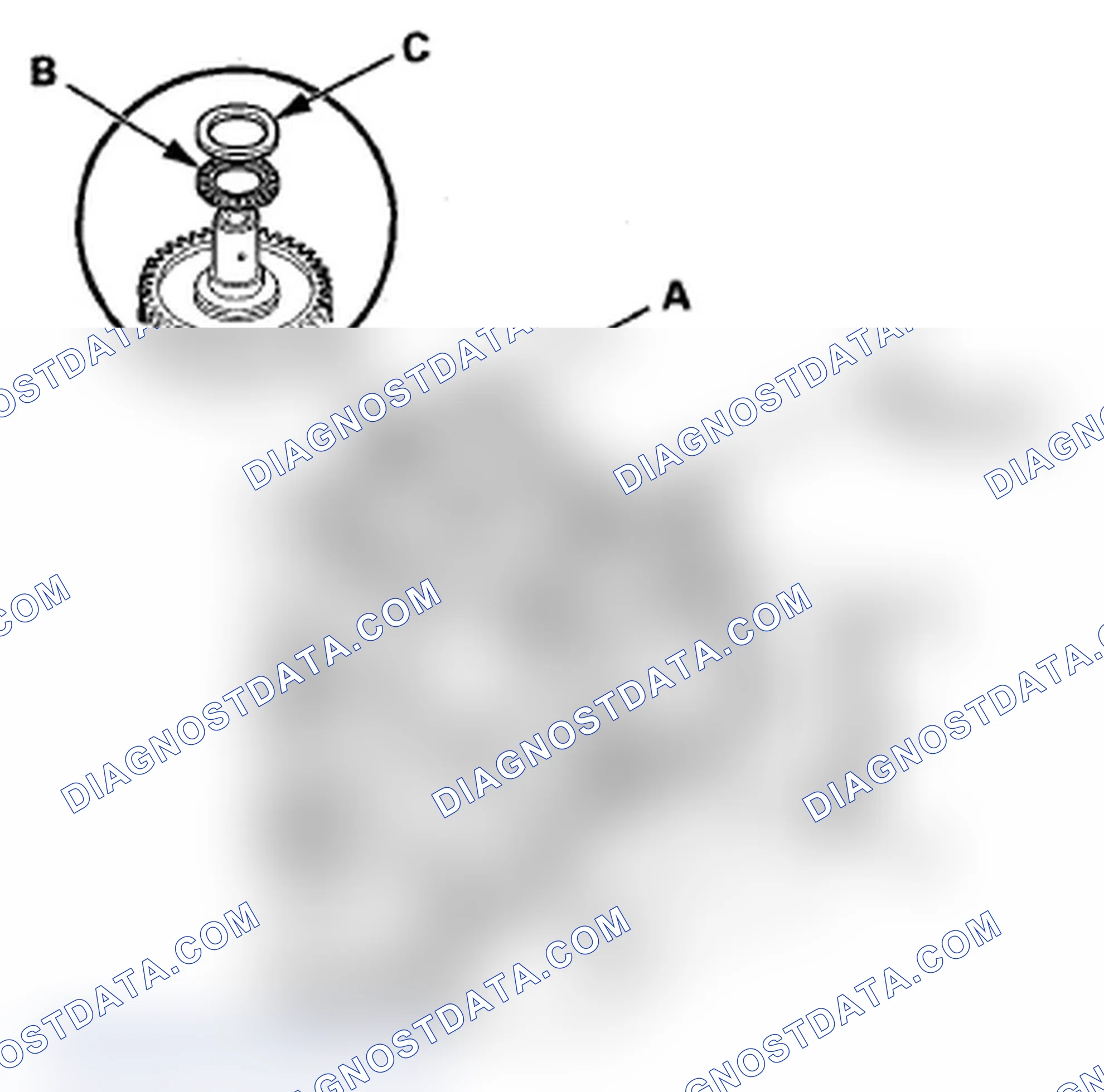 Scheme 562: Idler Gear Shaft Installation Height Inspection/Adjustment