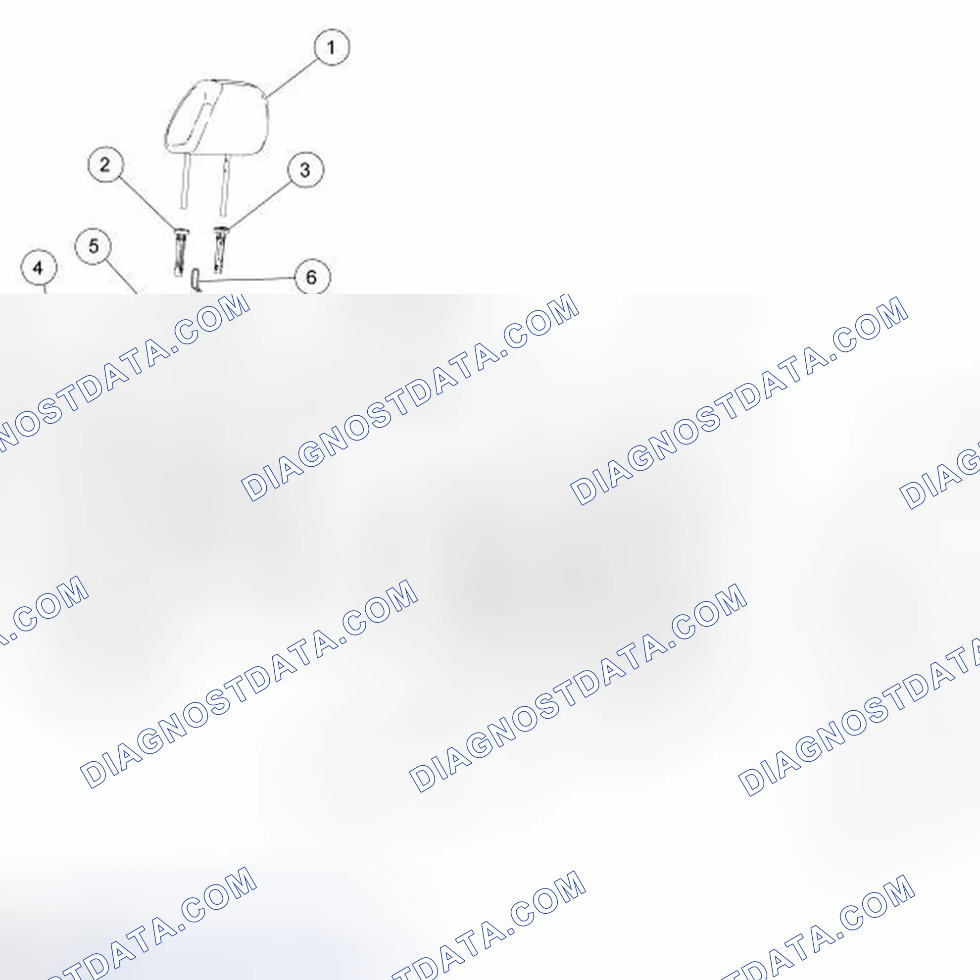 Scheme 133: Seat - Exploded View, Front