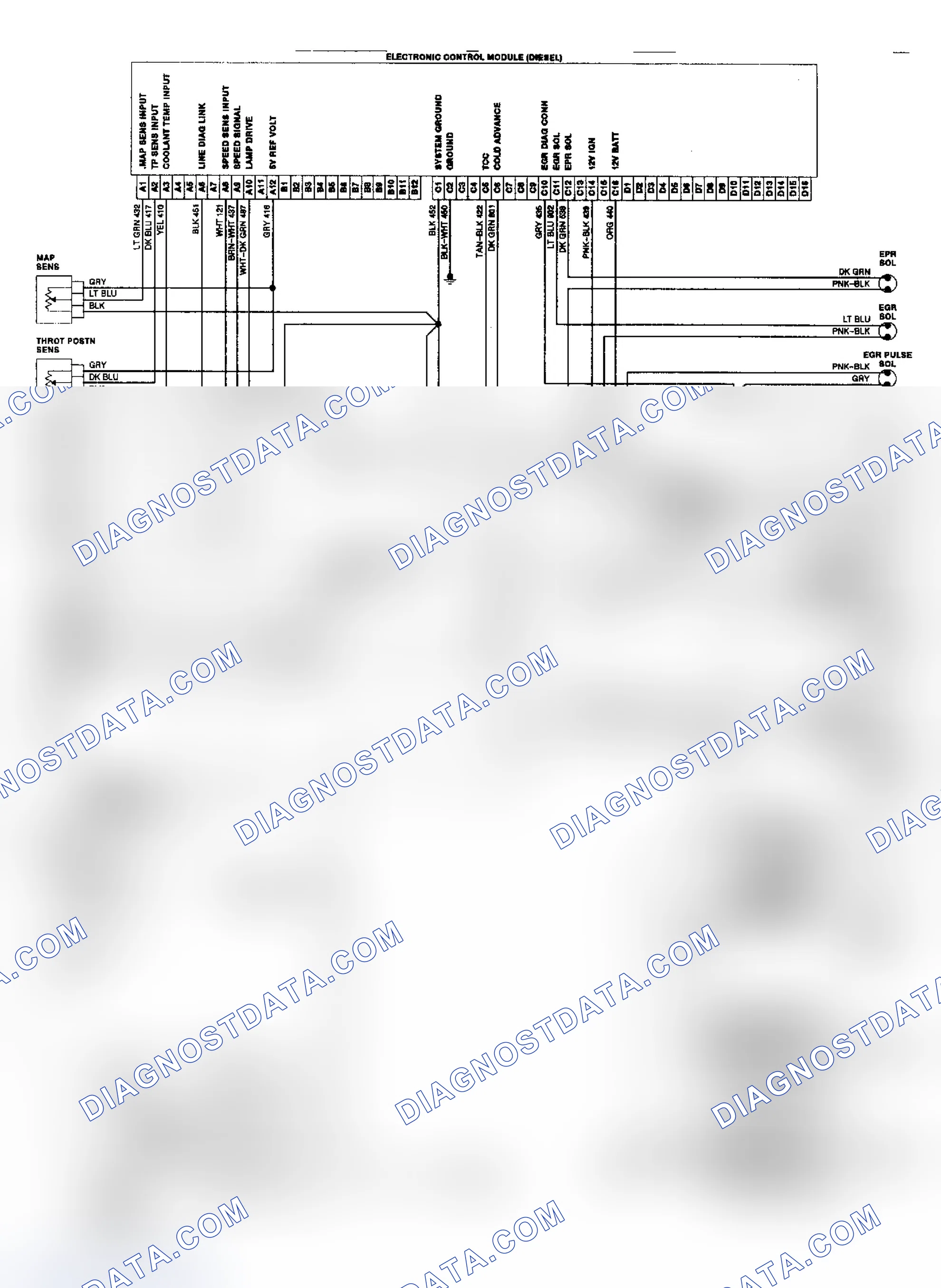 Scheme 243: 6.2L Diesel Electronic Control System Wiring Diagram ("C/K" Series)