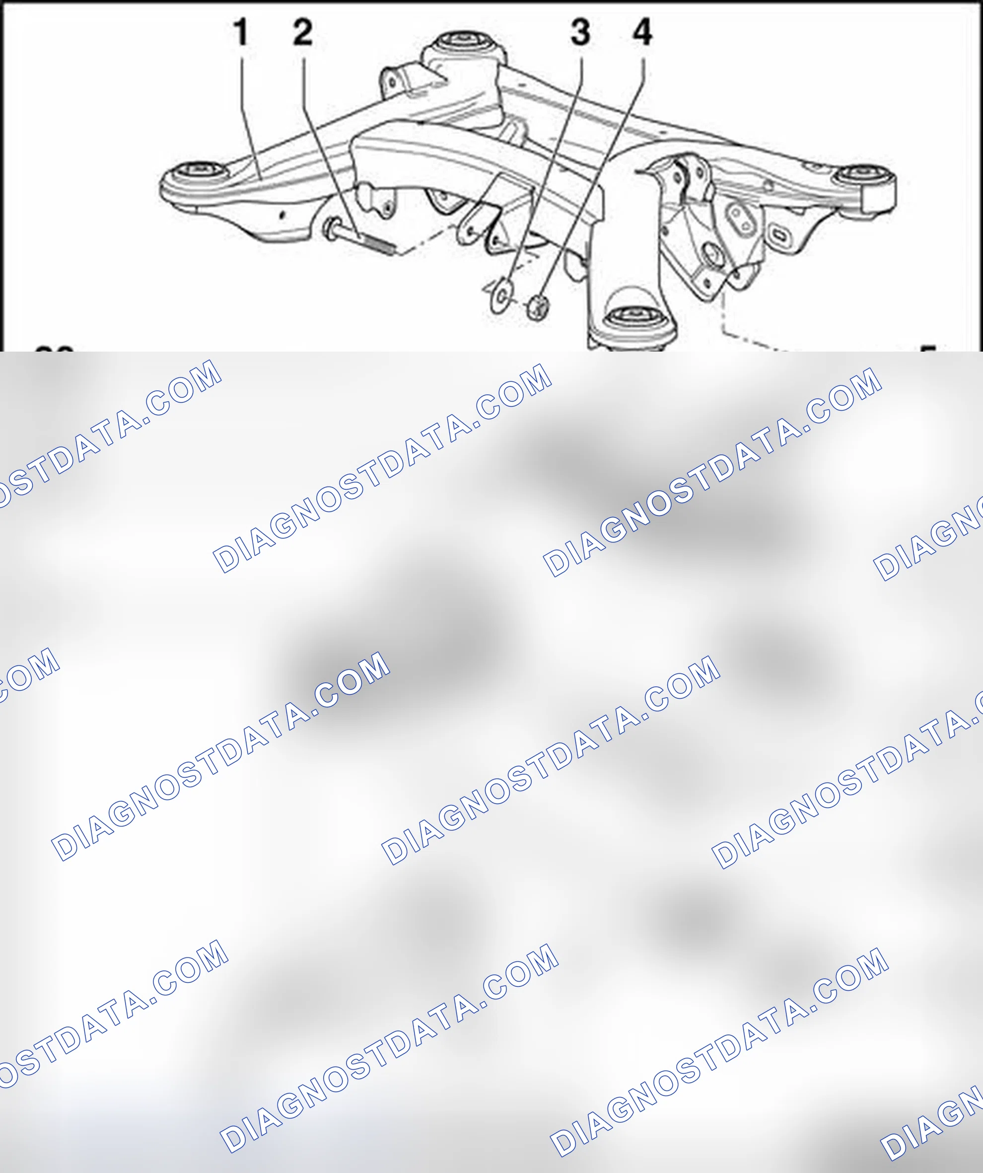 Scheme 1685: Rear final drive (Audi A8), overview