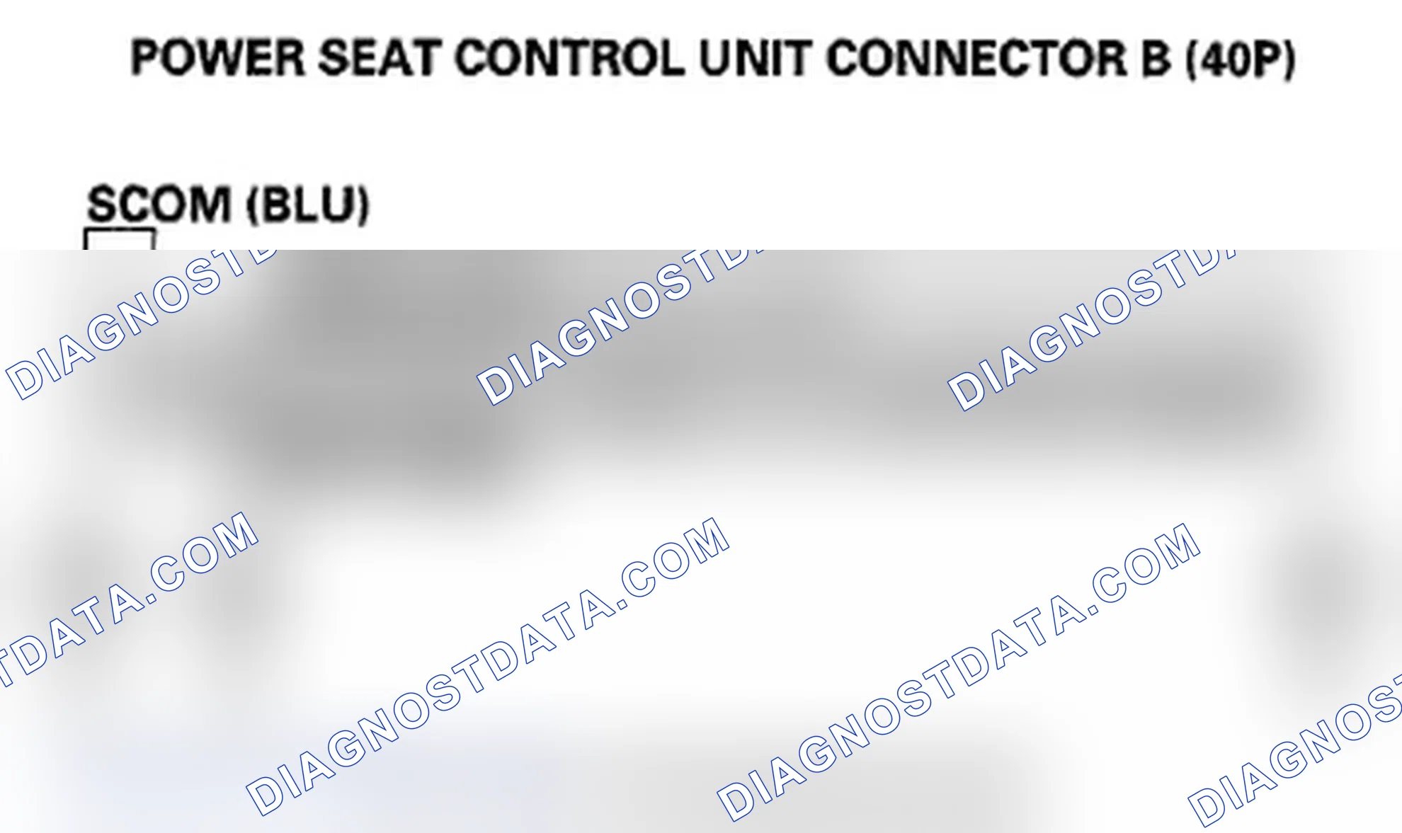 Scheme 77: DTC B1847: Power Seat Rear Up-Down Switch Circuit Malfunction