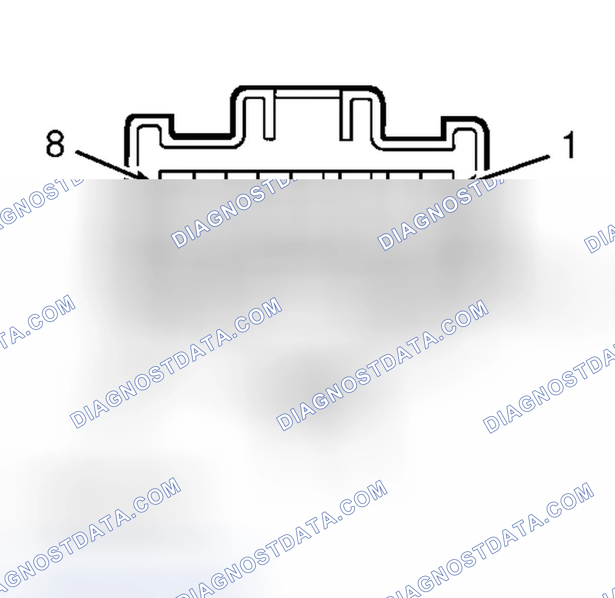 Scheme 8: Combination Switch Harness Connector Terminals (ES300, IS300, LX470 & RX300)