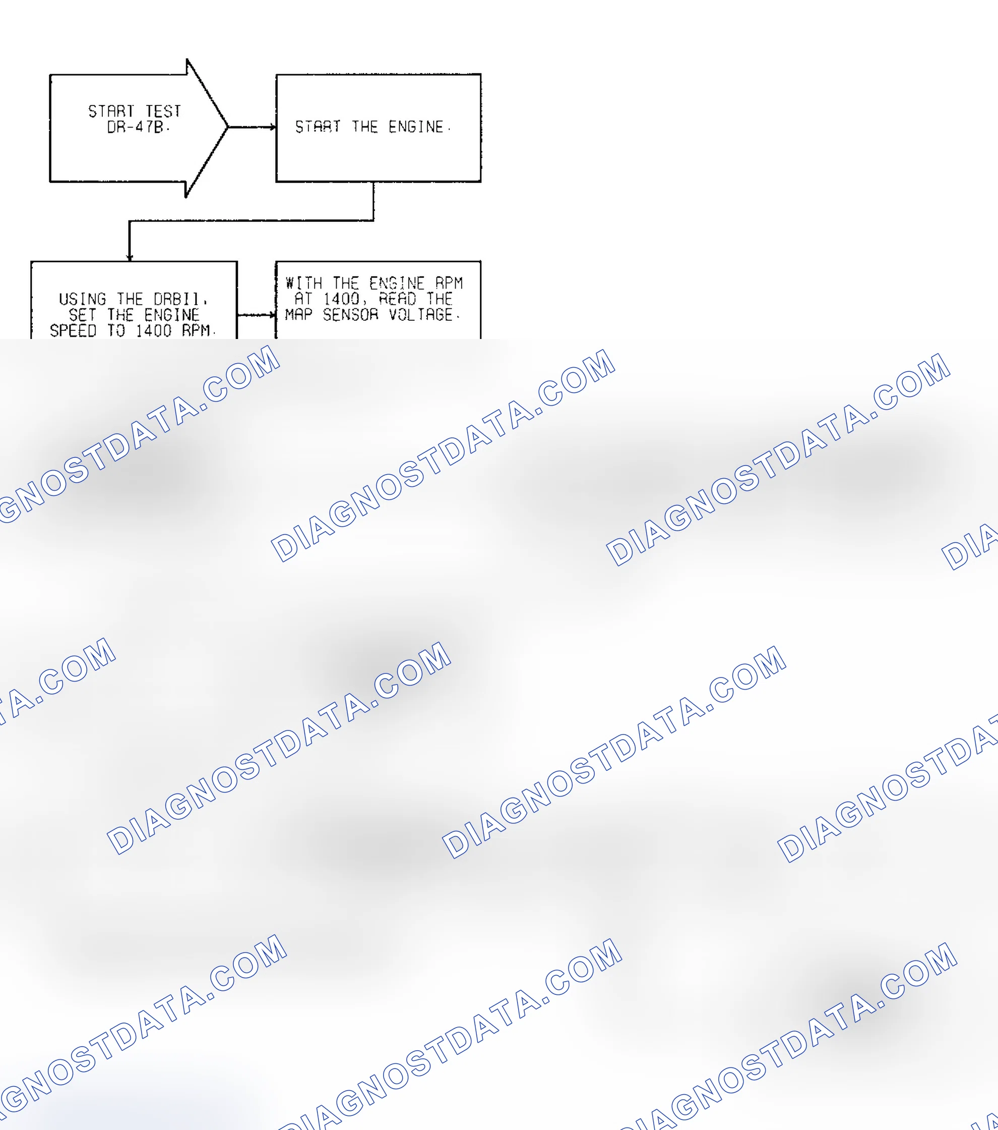 Scheme 350: Test DR-47B Intermittent Test for MAP Sensor Signal Change