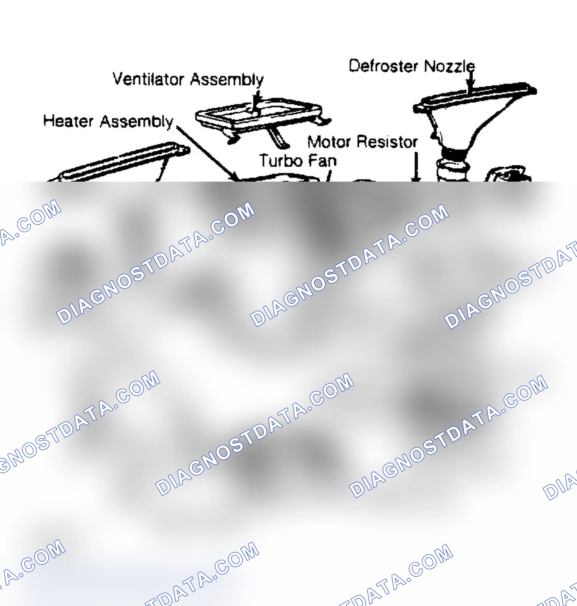 Fig. 7: Exploded View of Heater System (Pickup)