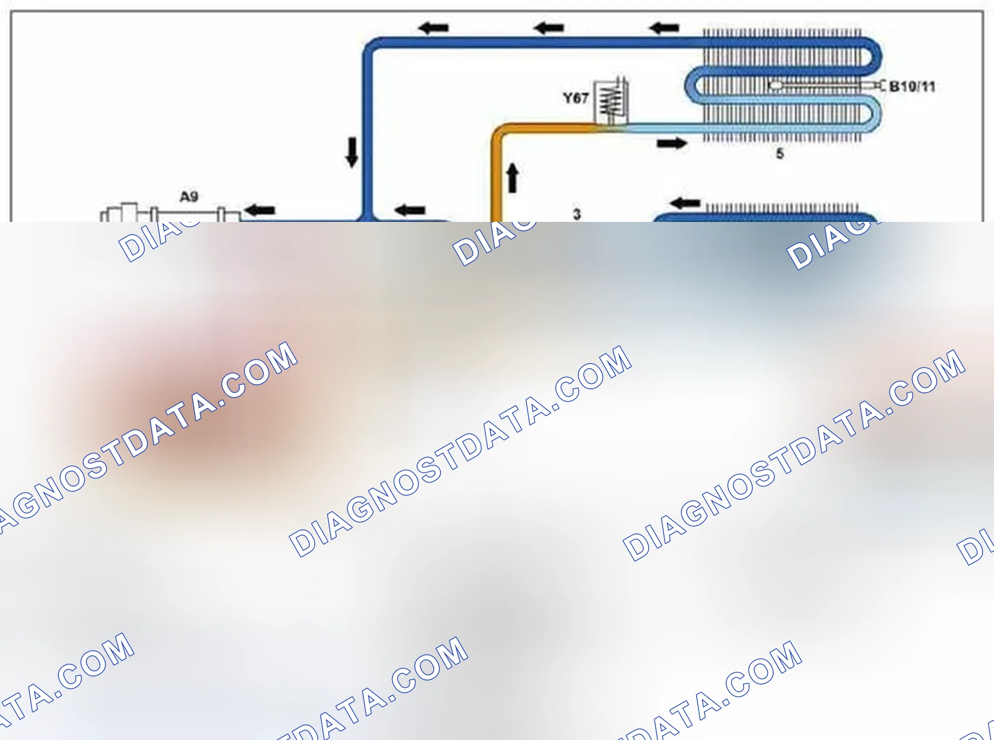 Scheme 216: Automatic air conditioning refrigerant circuit, function - GF83.40-P-2005GM