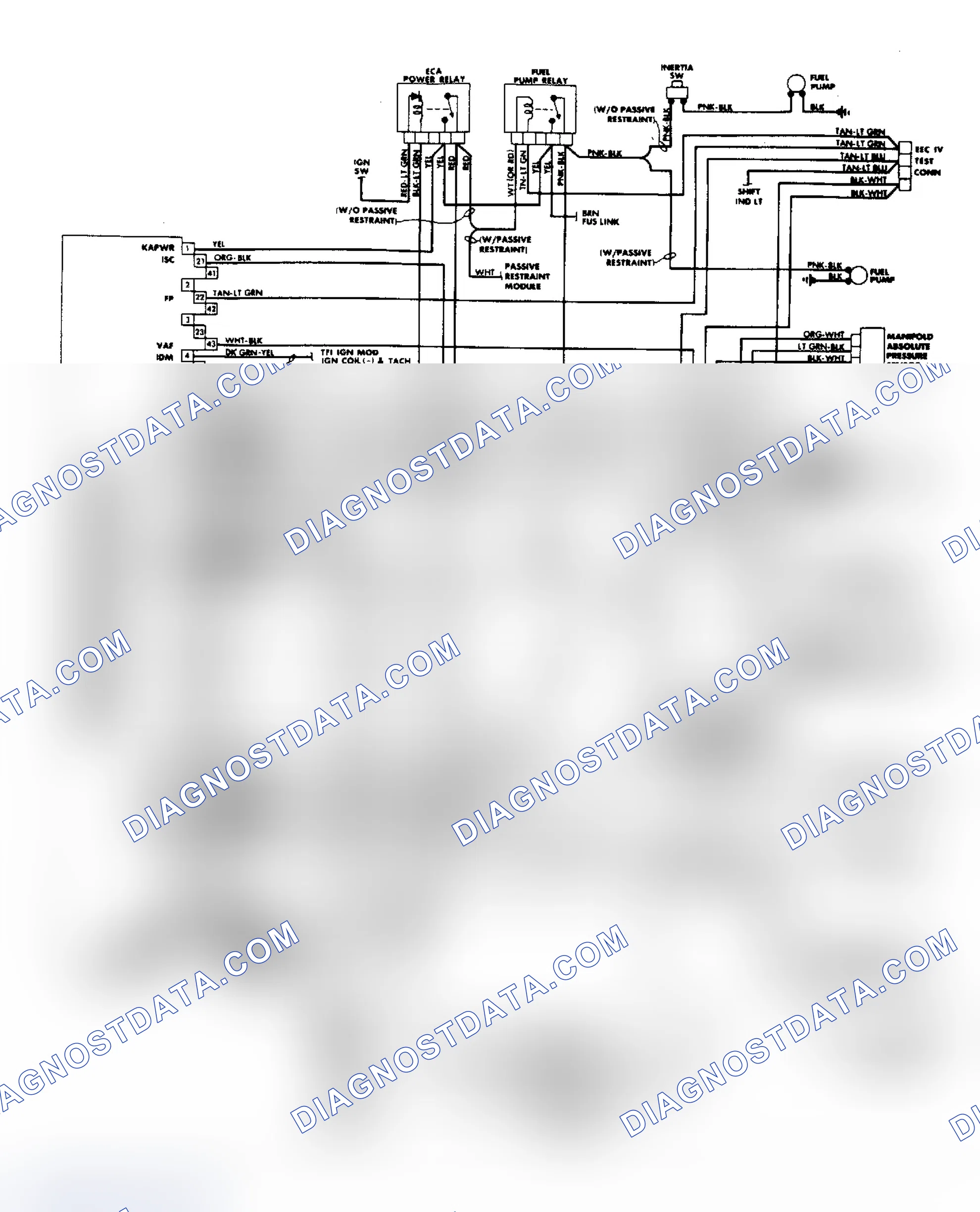 Scheme 11: 1.9L MPFI EEC-IV Wiring Diagram (Escort)