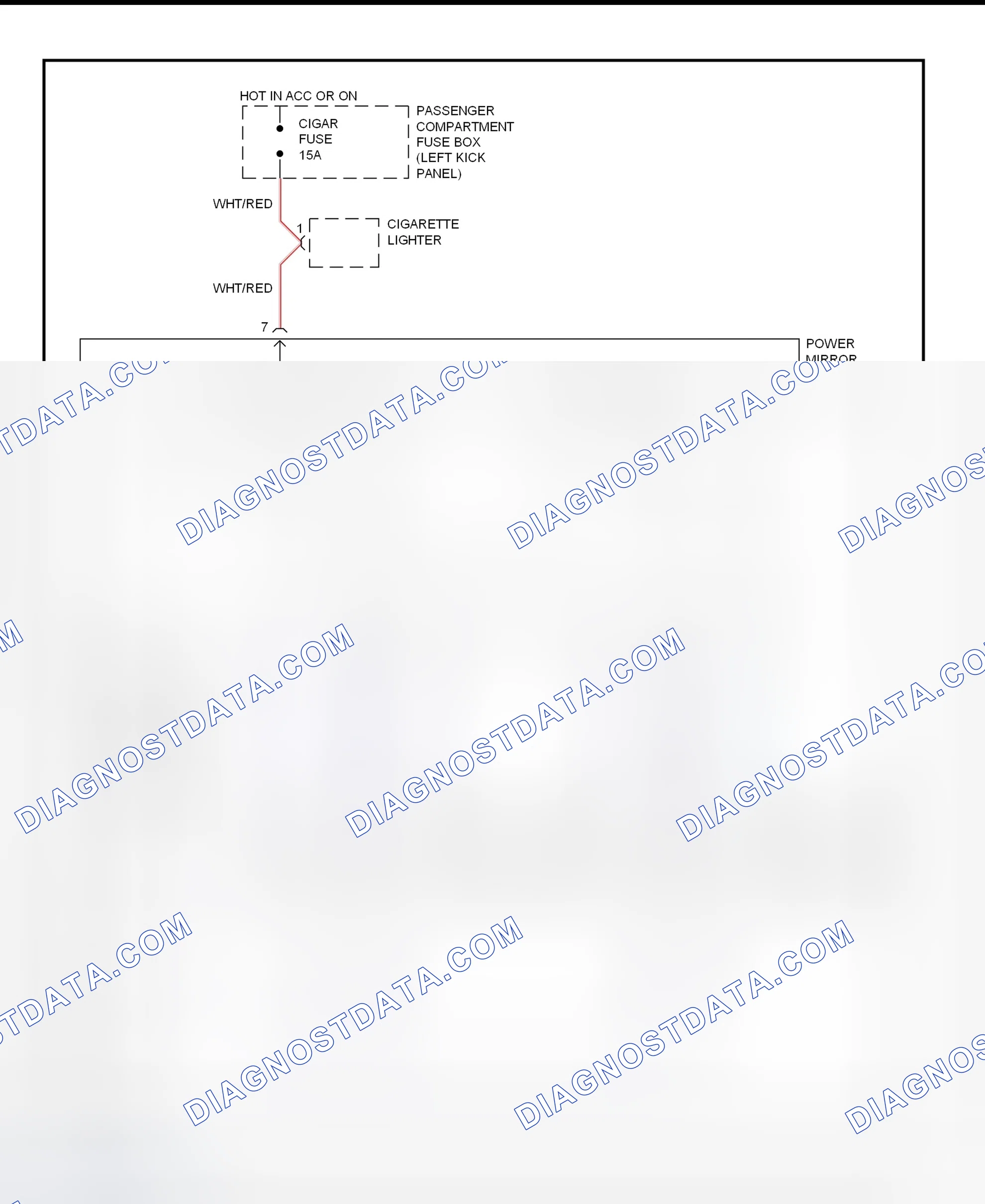 Scheme 2: Power Mirror System Wiring Diagram (Sportage)