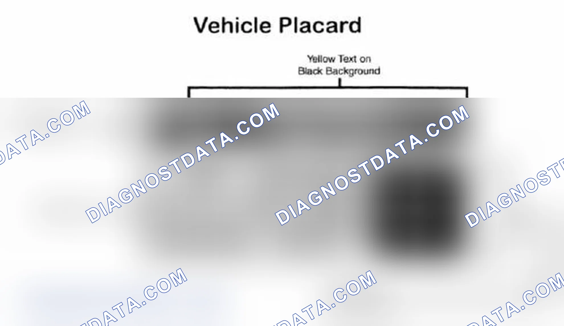 Scheme 28: Vehicle Tire Placard - Typical