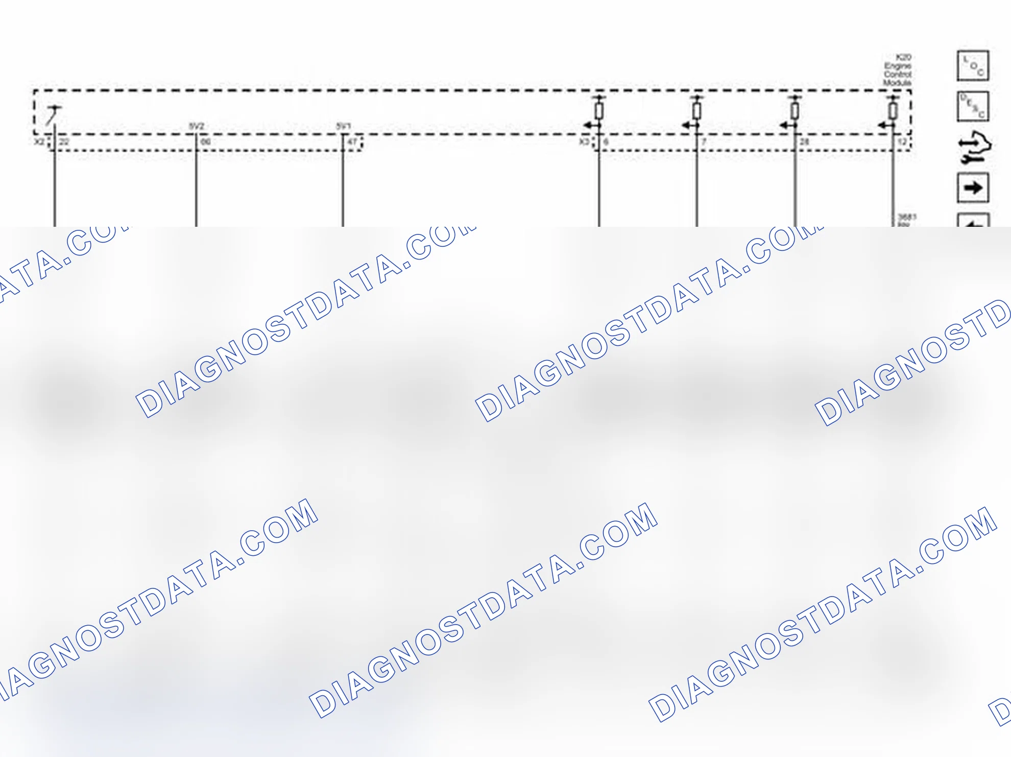Scheme 38: Engine Data Sensors - EGR and Turbocharger Controls