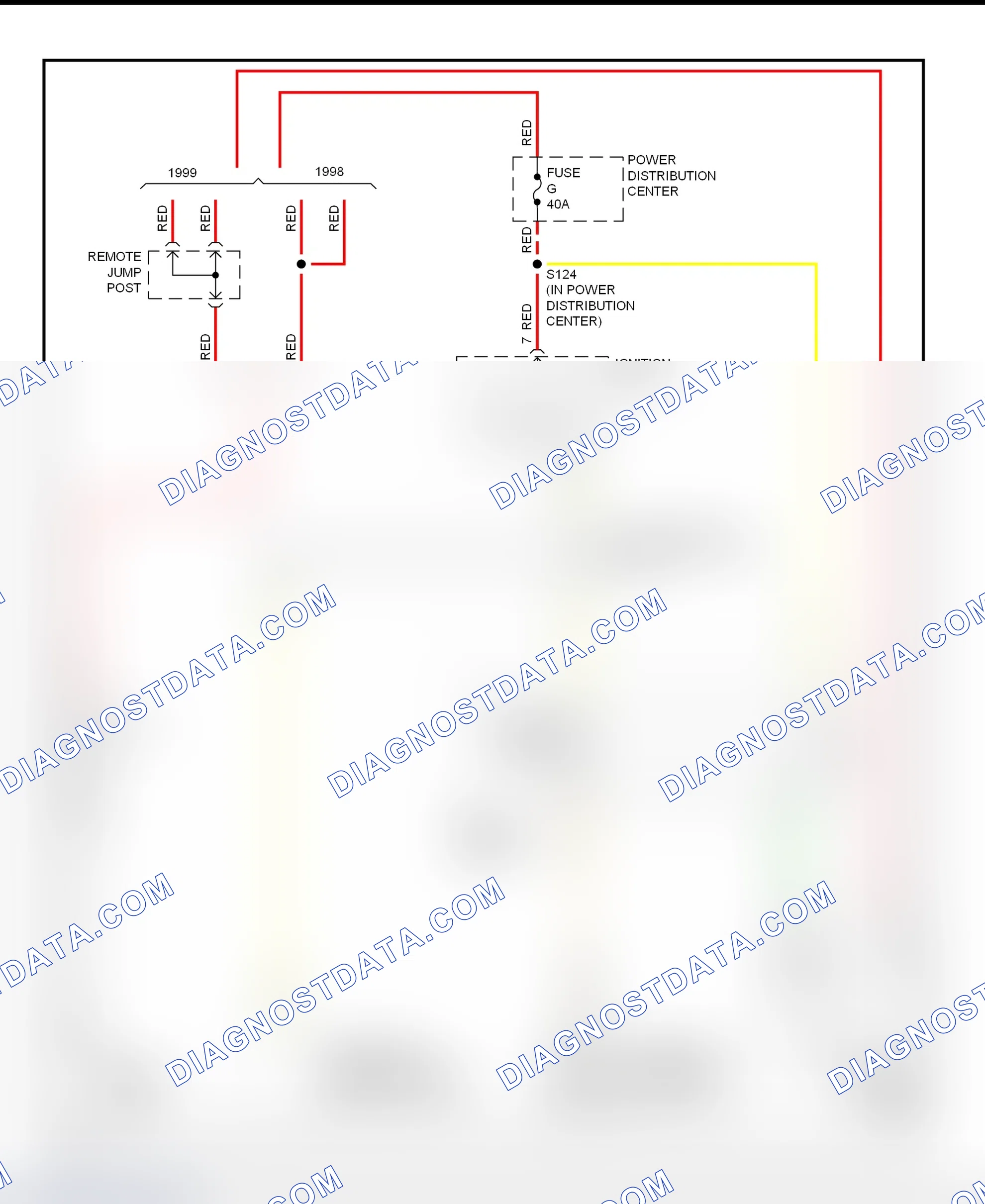 Fig. 6: Starting System Wiring Diagram (Concorde, Intrepid, LHS & 300M)