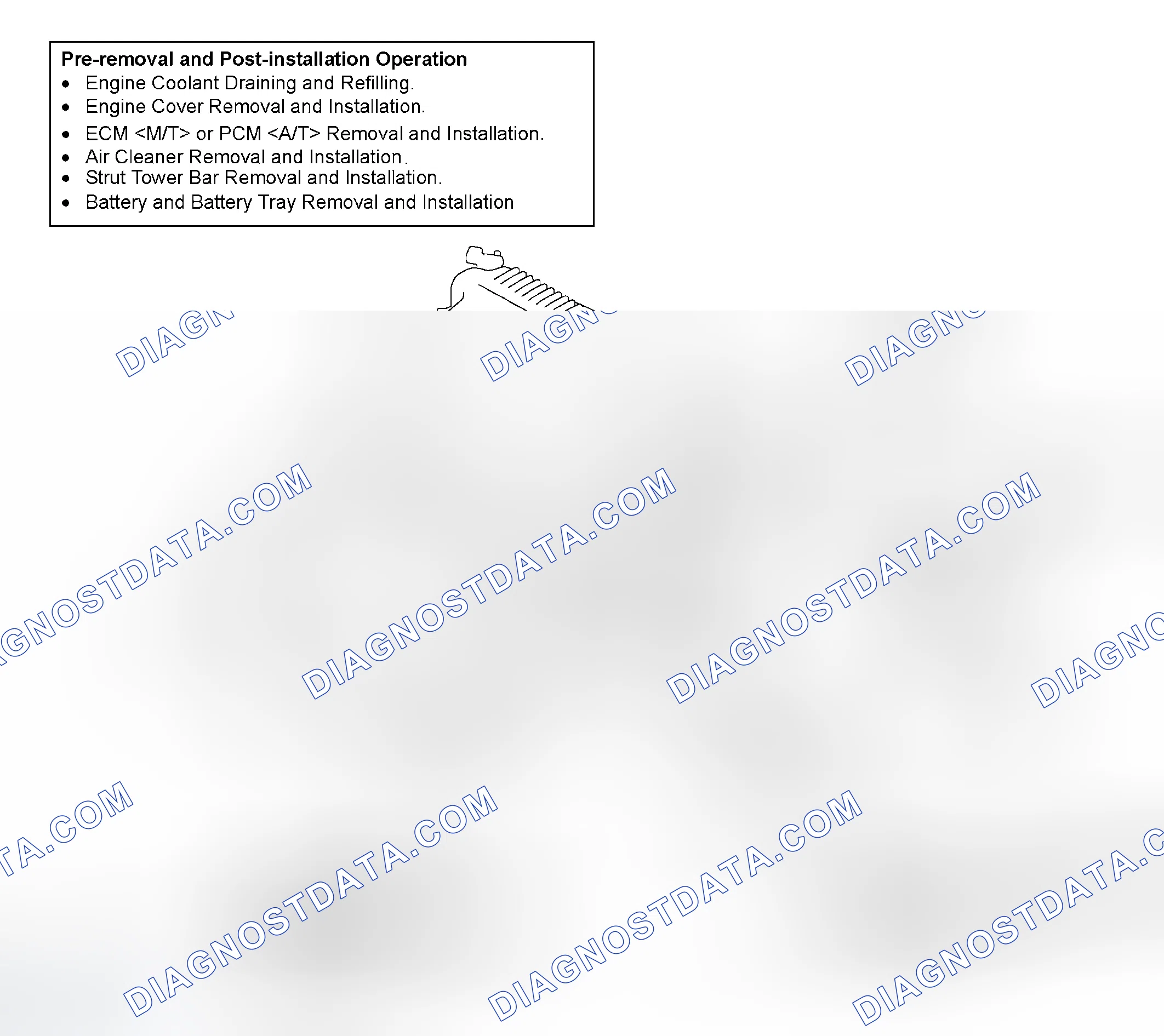 Scheme 38: REMOVAL AND INSTALLATION < 3.8L ENGINE >