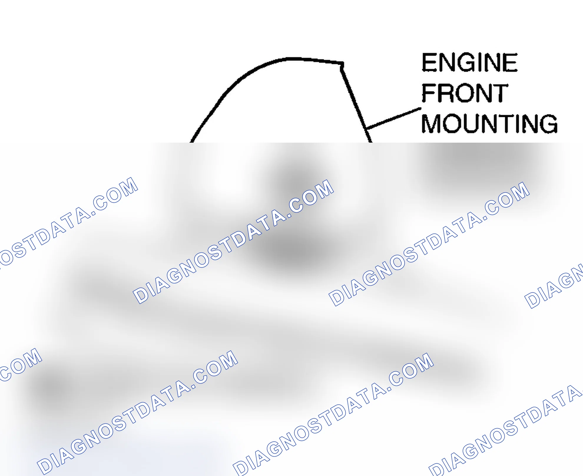 Scheme 775: >> B << ENGINE FRONT MOUNTING CUSHION STOPPER INSTALLATION < 2.4L ENGINE >