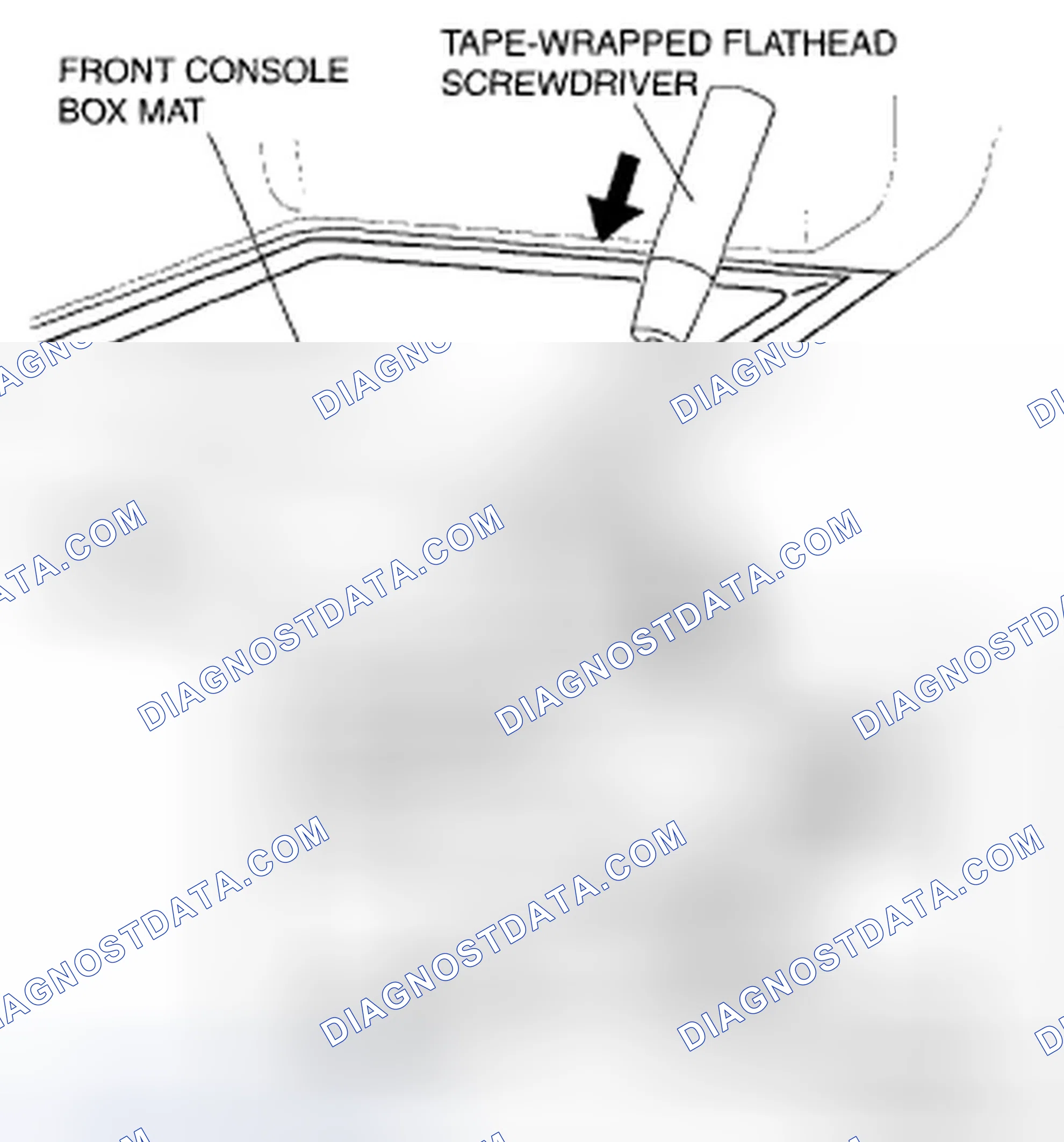 Scheme 31: FRONT CONSOLE BOX MAT REMOVAL/INSTALLATION