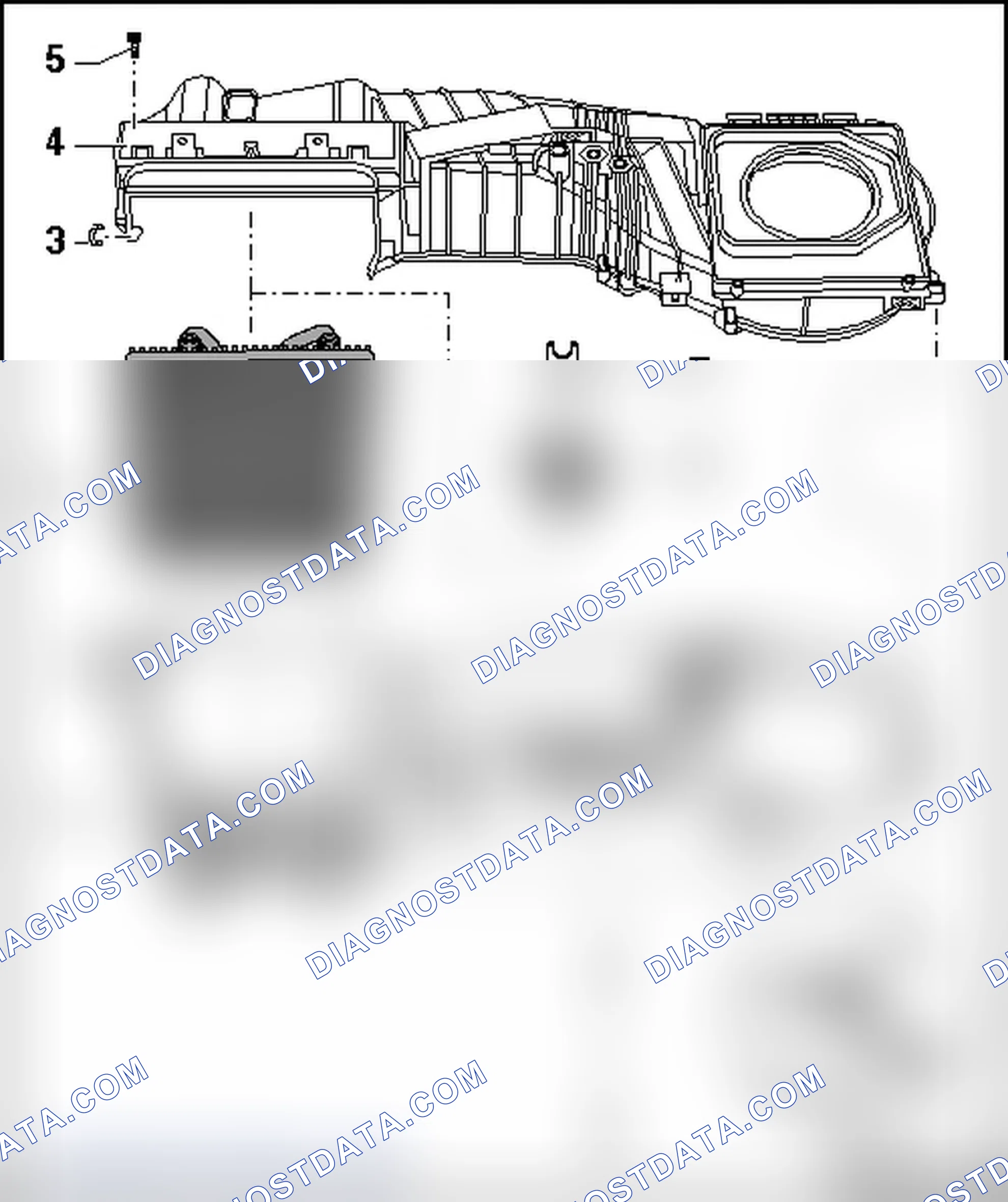Scheme 128: EVAPORATOR HOUSING