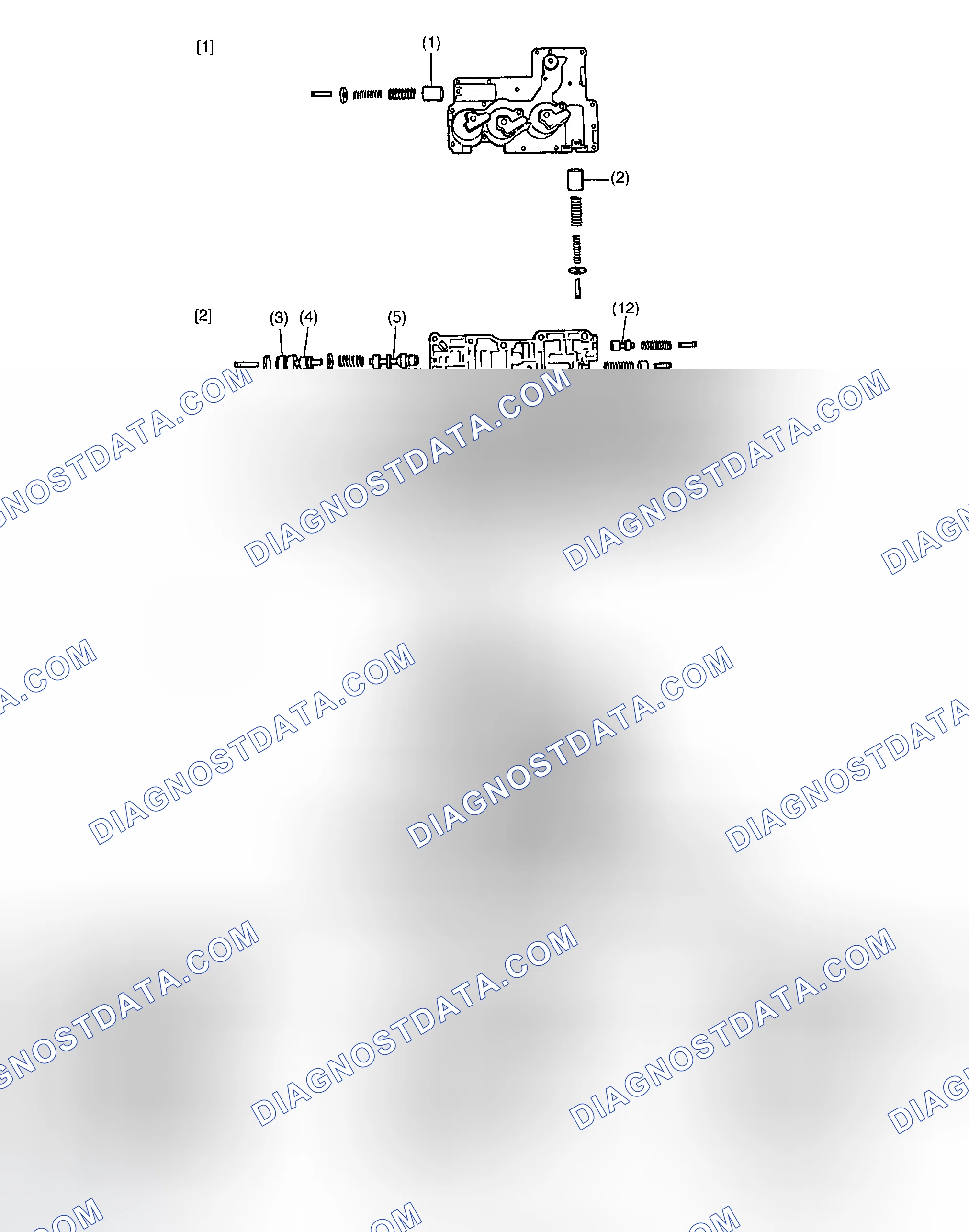 Scheme 1200: Identifying Hydraulic Control Valve Components