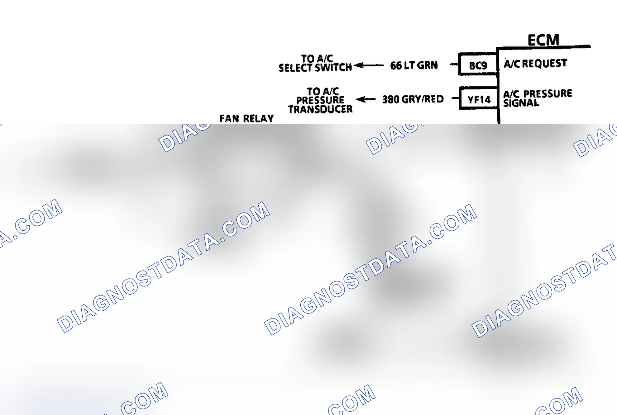 Scheme 529: Chart C12C, Schematic, Cooling Fan Always On (3.3L "N" Body)