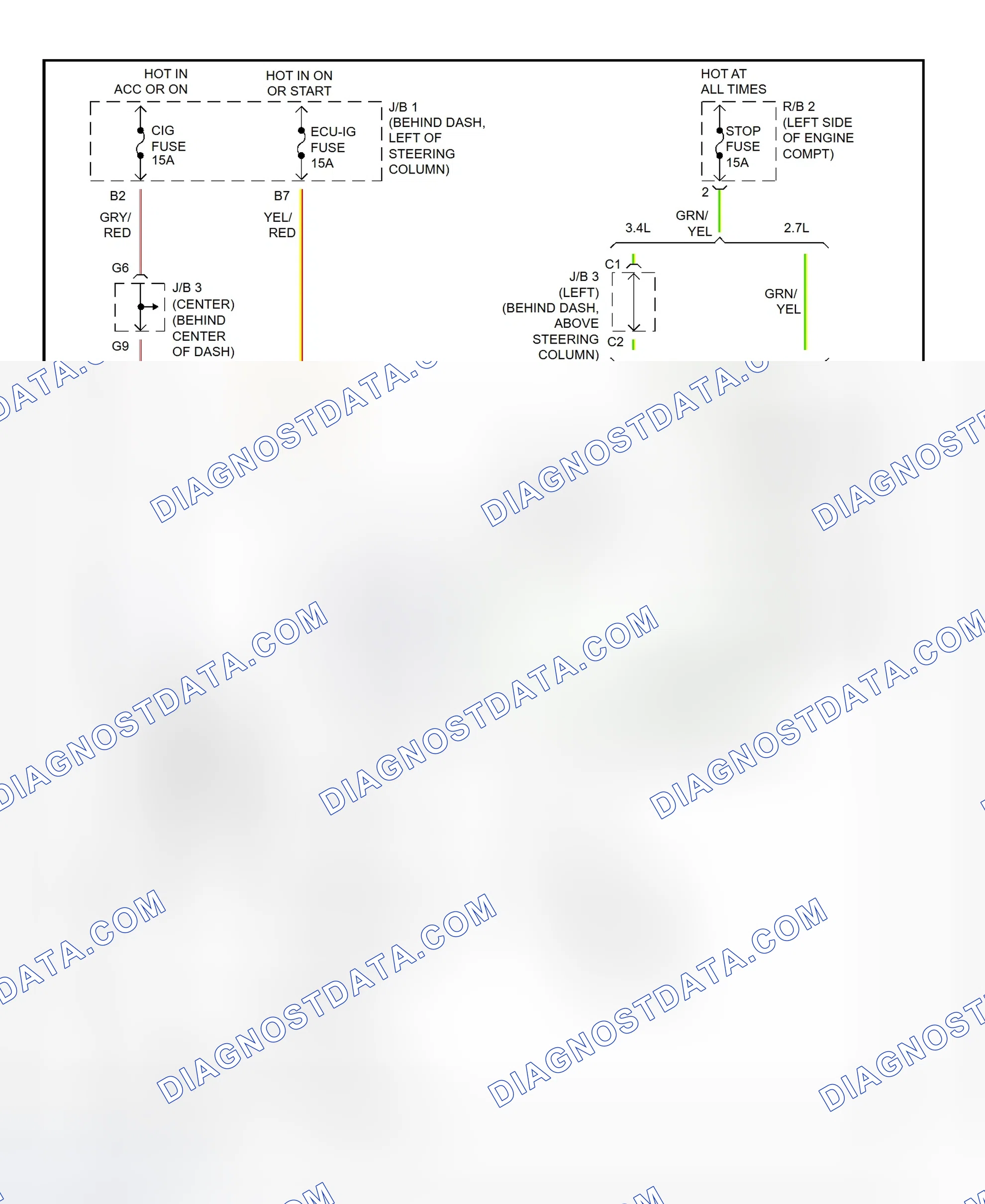Scheme 236: Shift Lock System Wiring Diagram (Toyota Tacoma - Column Shift)