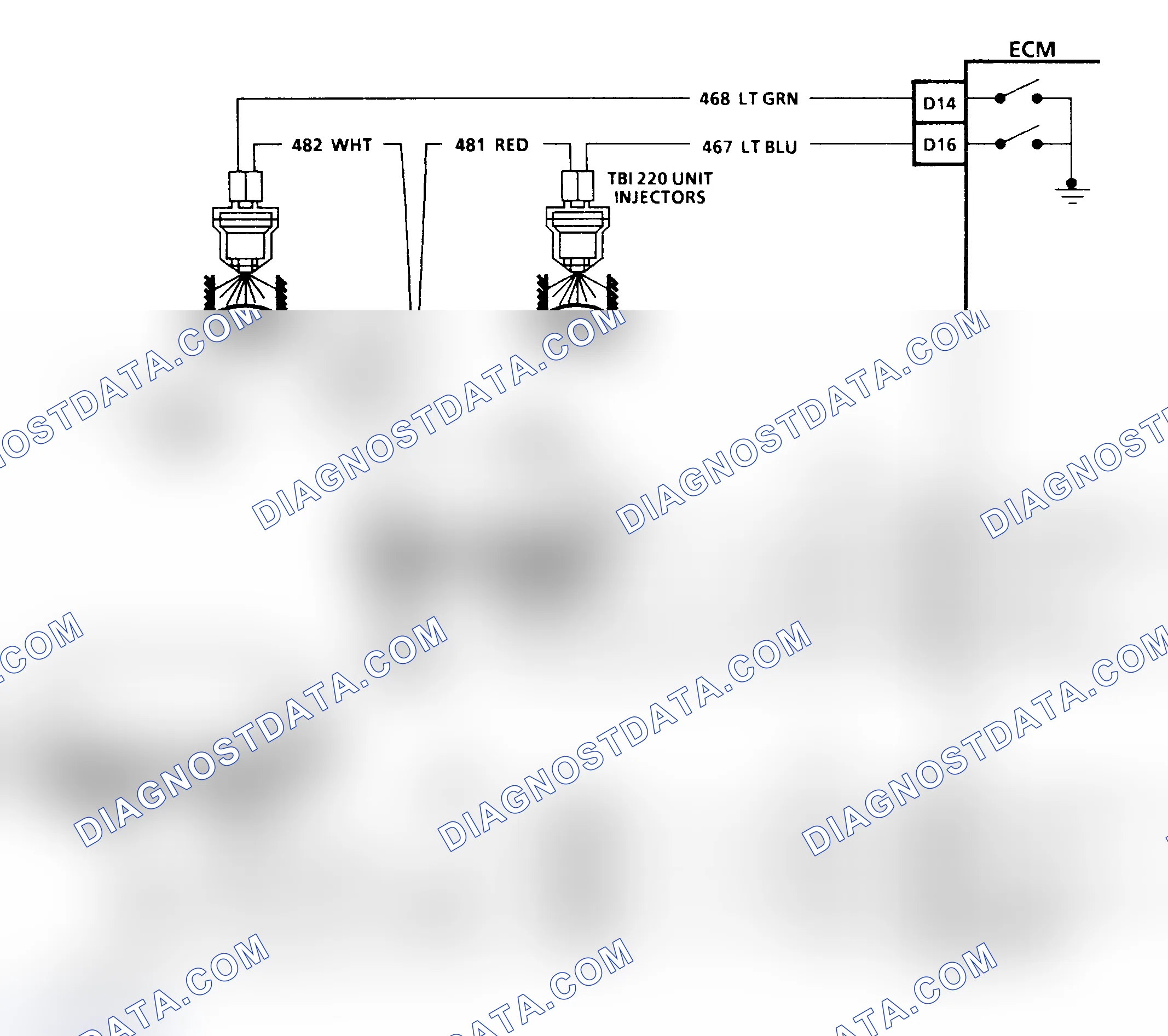 Scheme 291: CODE 42, Schematic, Elec. Spark Timing (4.3L C, K & P Series W/ M/T)