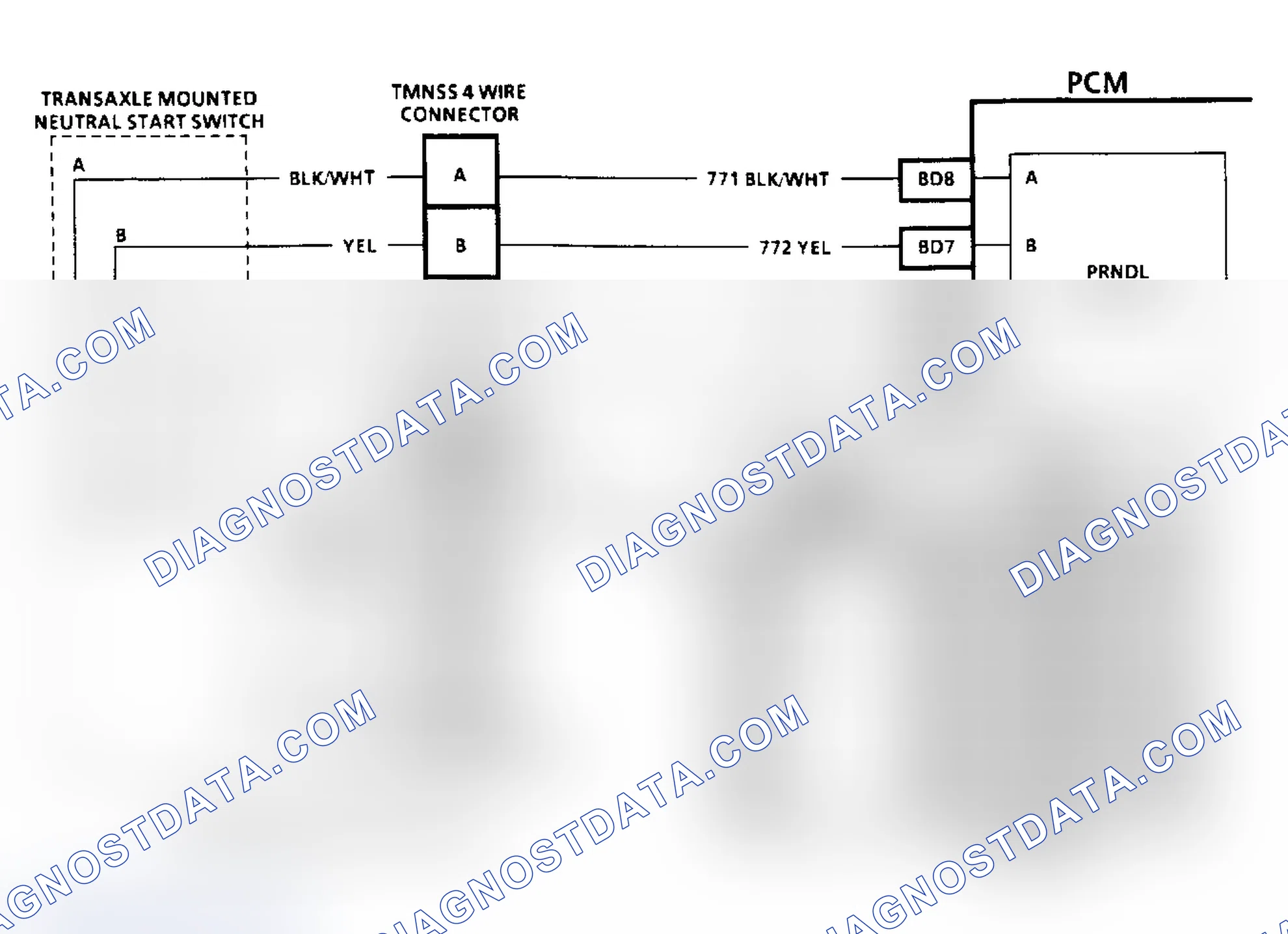 Scheme 254: CODE 31, Schematic, Park/Neutral Switch Circuit (3.8L)