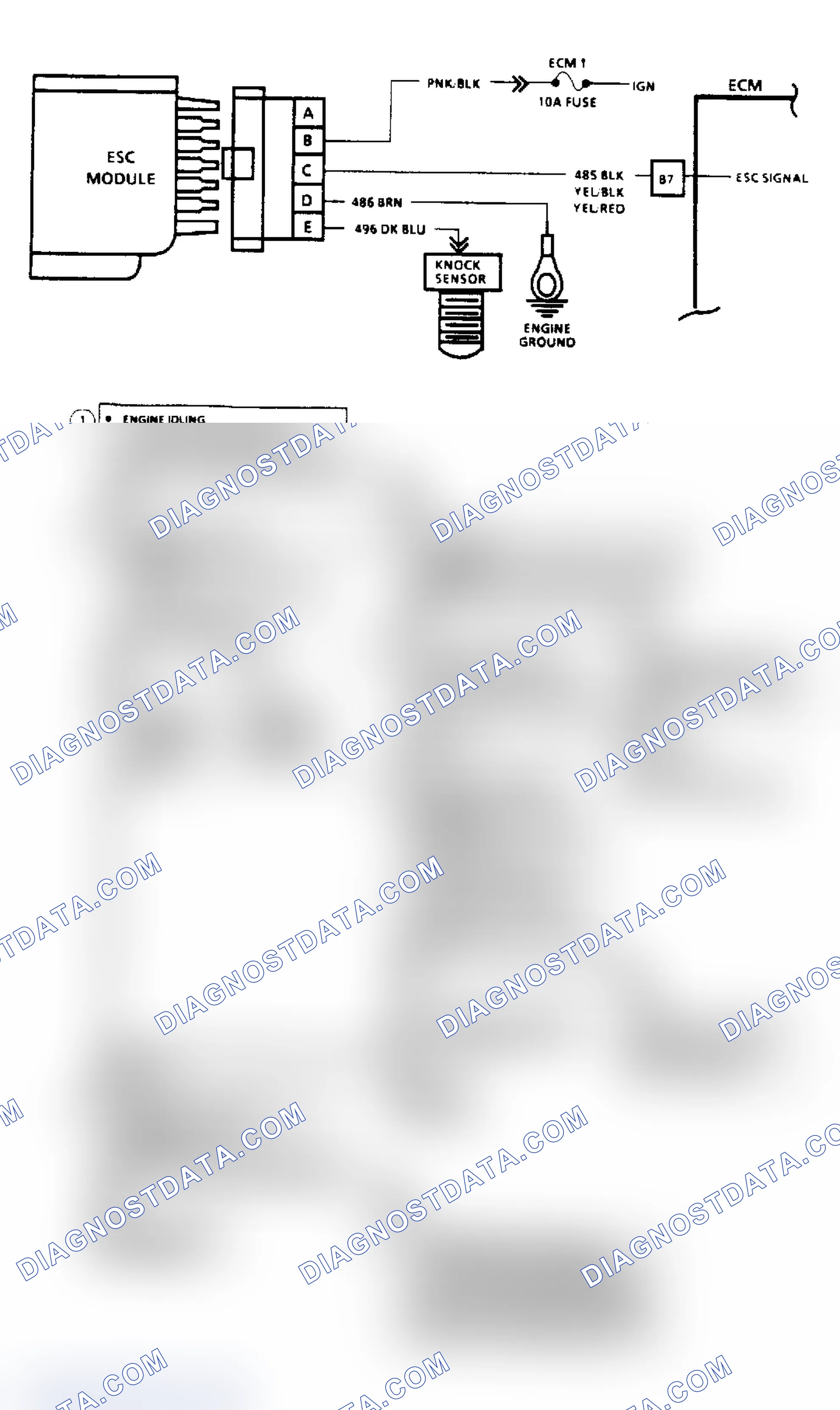 Scheme 72: Code 43: ESC Control Signal Voltage Low (Except 2.5L)