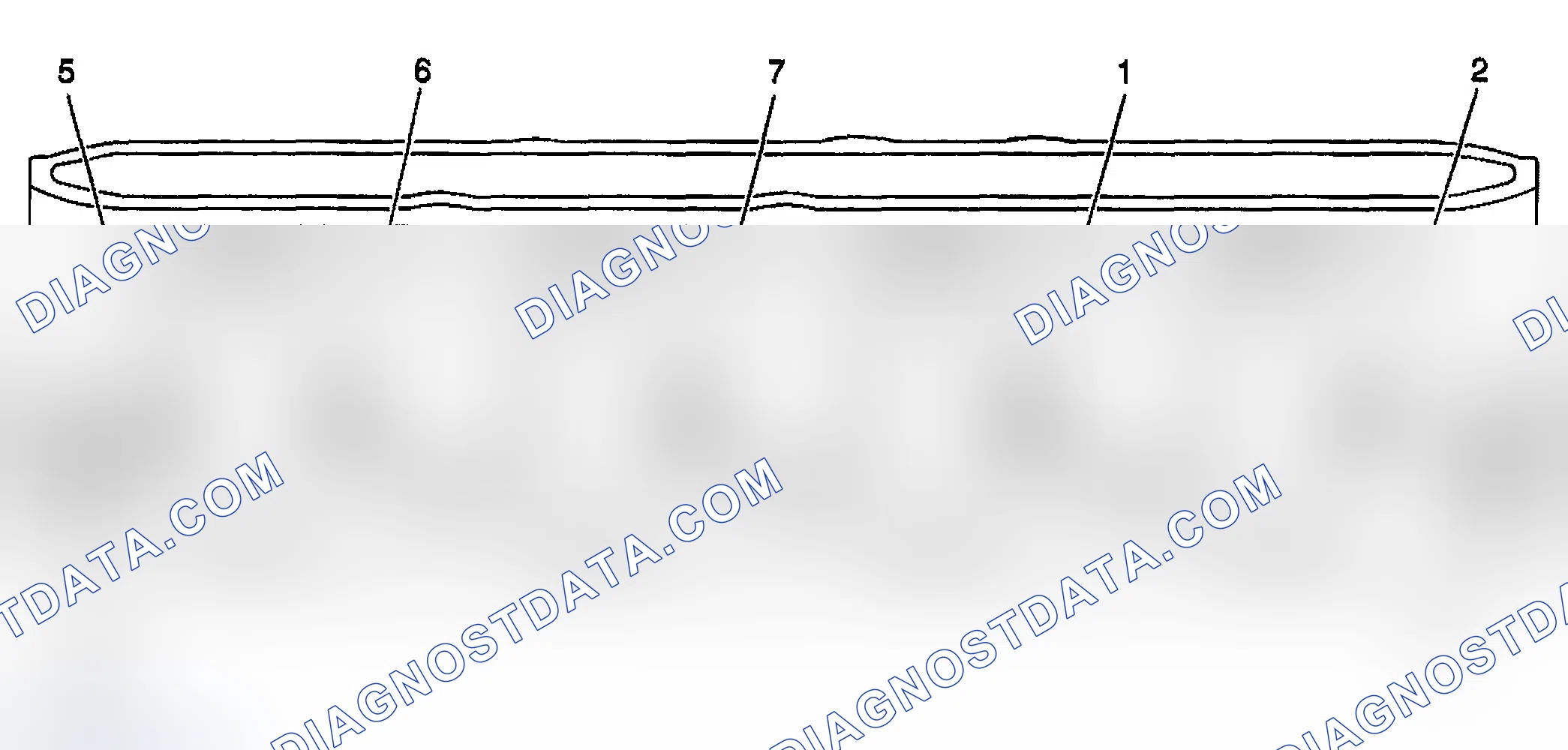 Scheme 754: Cylinder Head-Intake Manifold Deck View