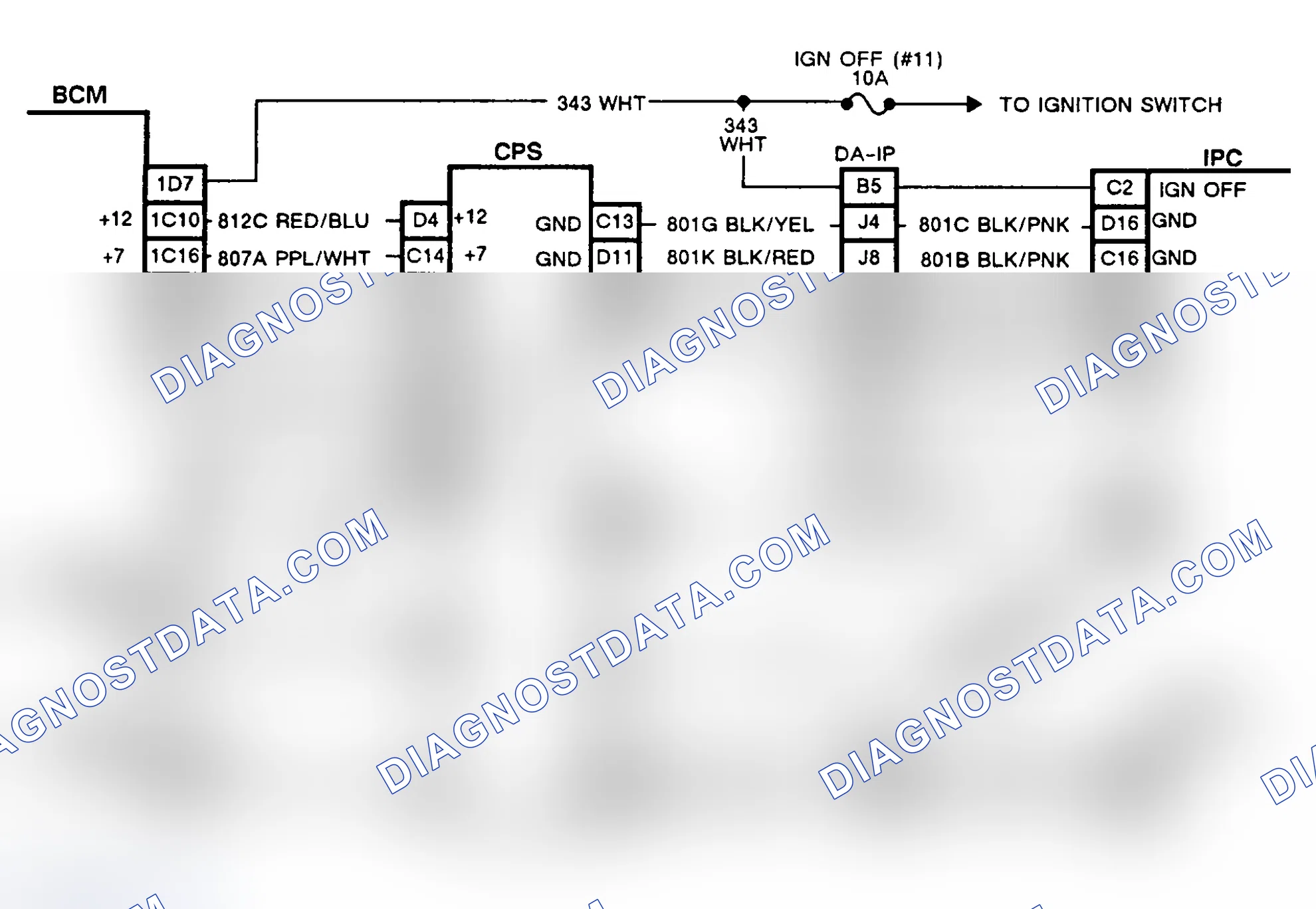 Scheme 72: Chart A, Wiring Diagram Loss Of IPC Display (Toronado CRT Equipped)