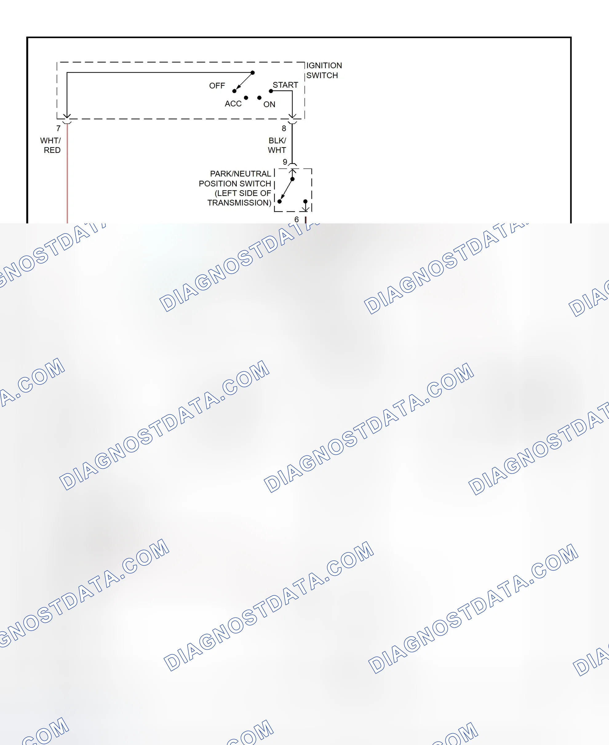 Fig. 22: Starting System Wiring Diagram (Land Cruiser)