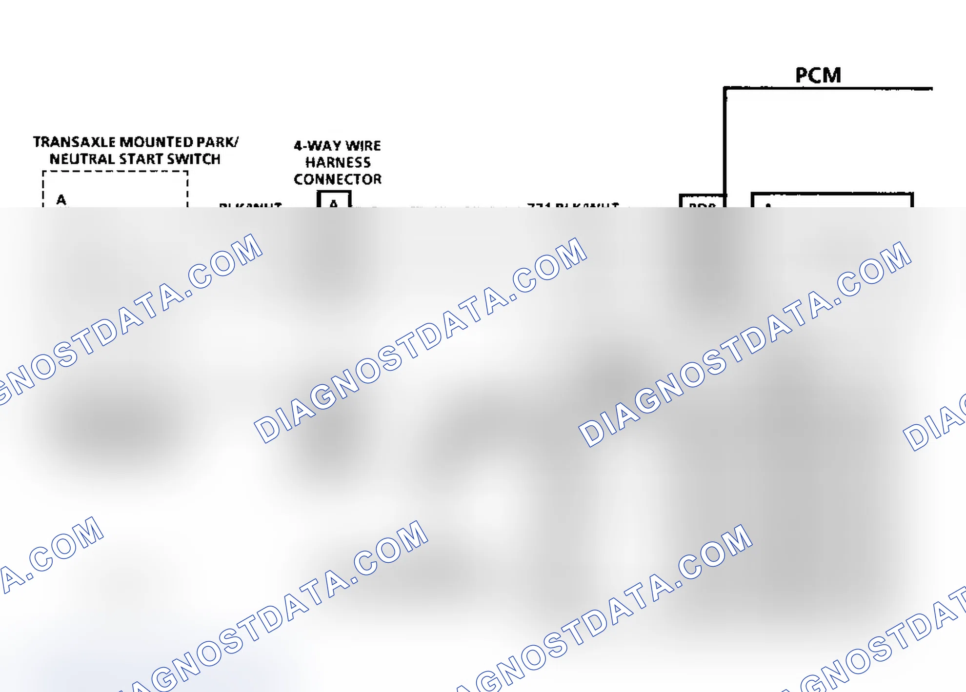 Scheme 29: Code P0705 Schematic (3.1L) Transaxle Range Switch