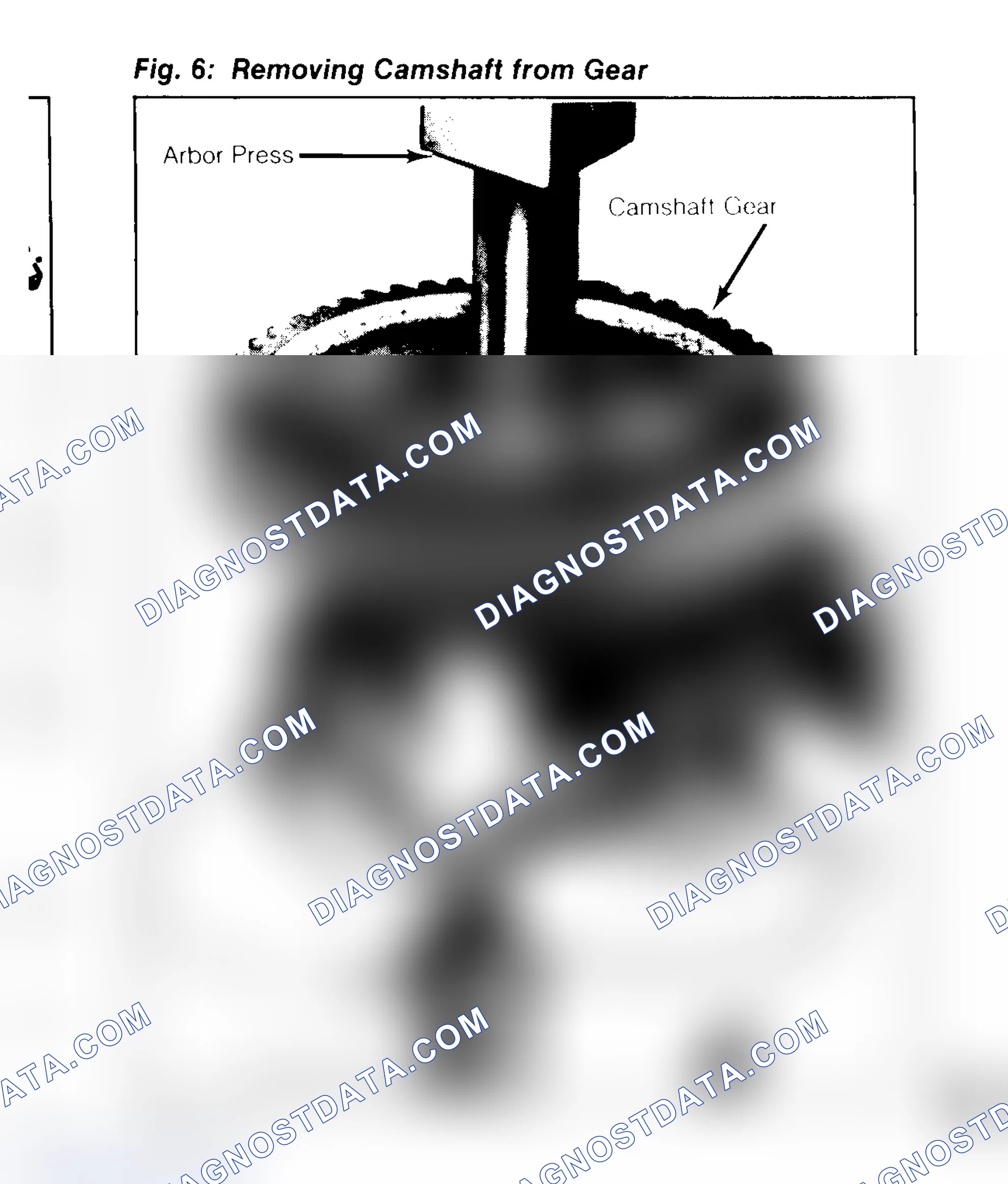 Scheme 27: Removing Camshaft from Gear