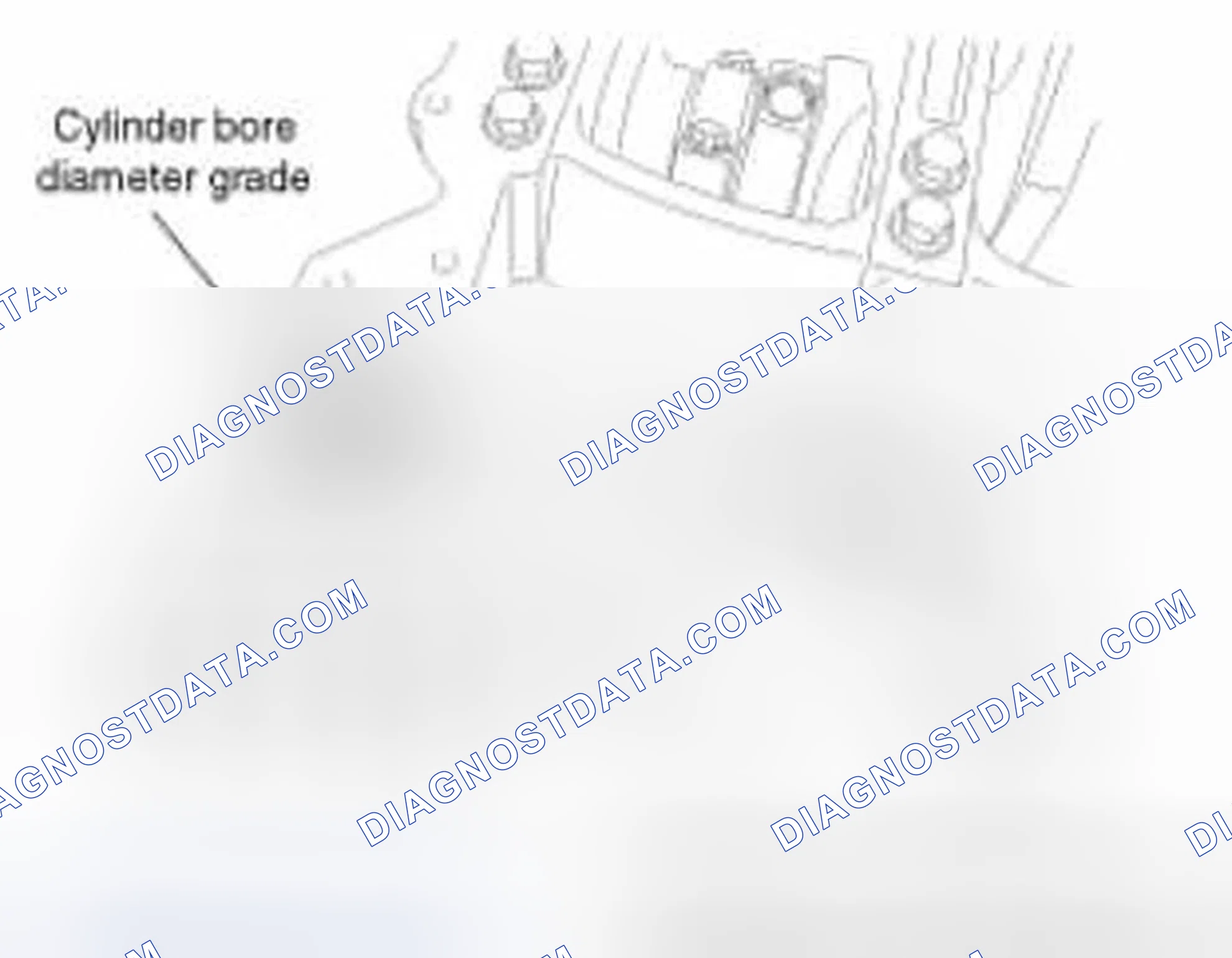 Scheme 331: Cylinder block crankshaft journal bore mark location