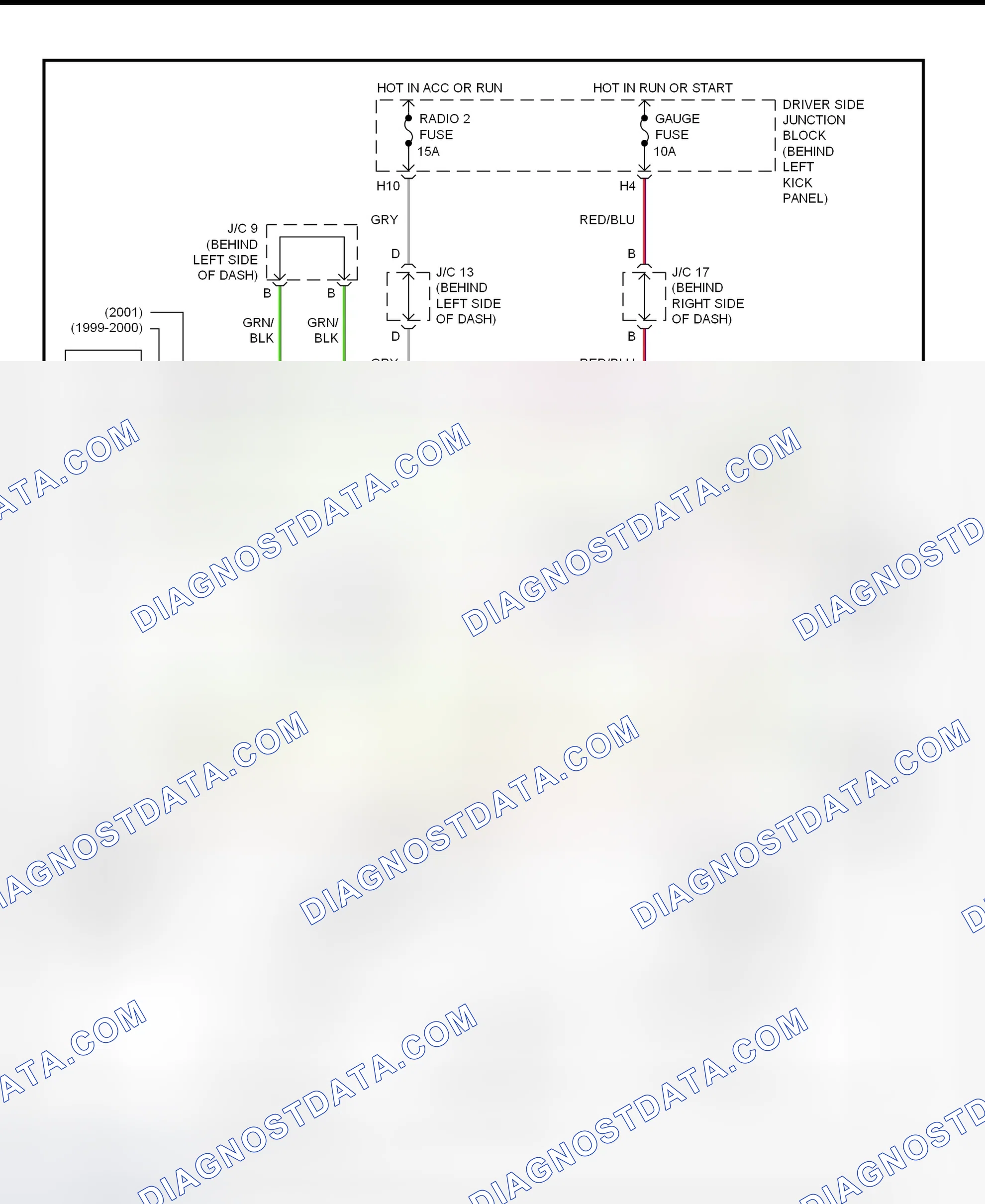 Scheme 291: Shift Interlock System Wiring Diagram (2001 - Lexus GS430)