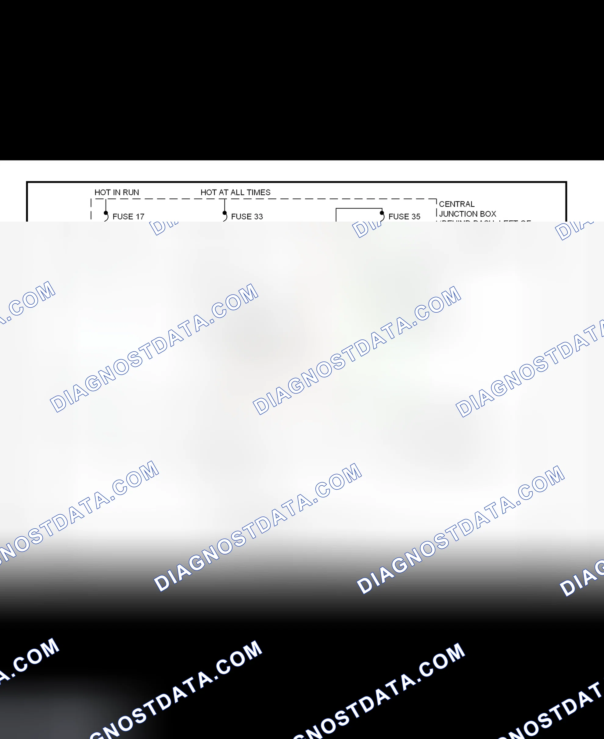 Fig. 25: Shift Interlock System Wiring Diagram (Mustang)