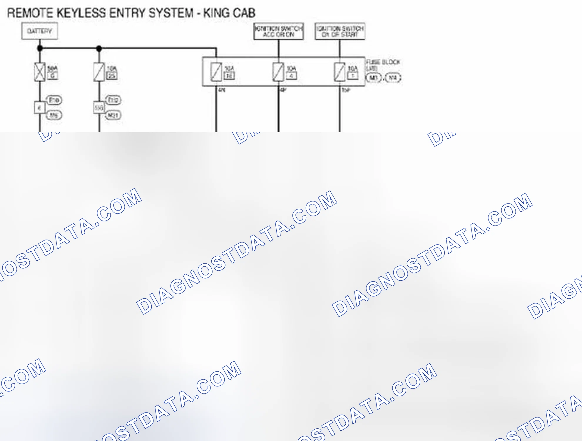Scheme 230: Remote Keyless Entry System: Wiring Diagram [King Cab]