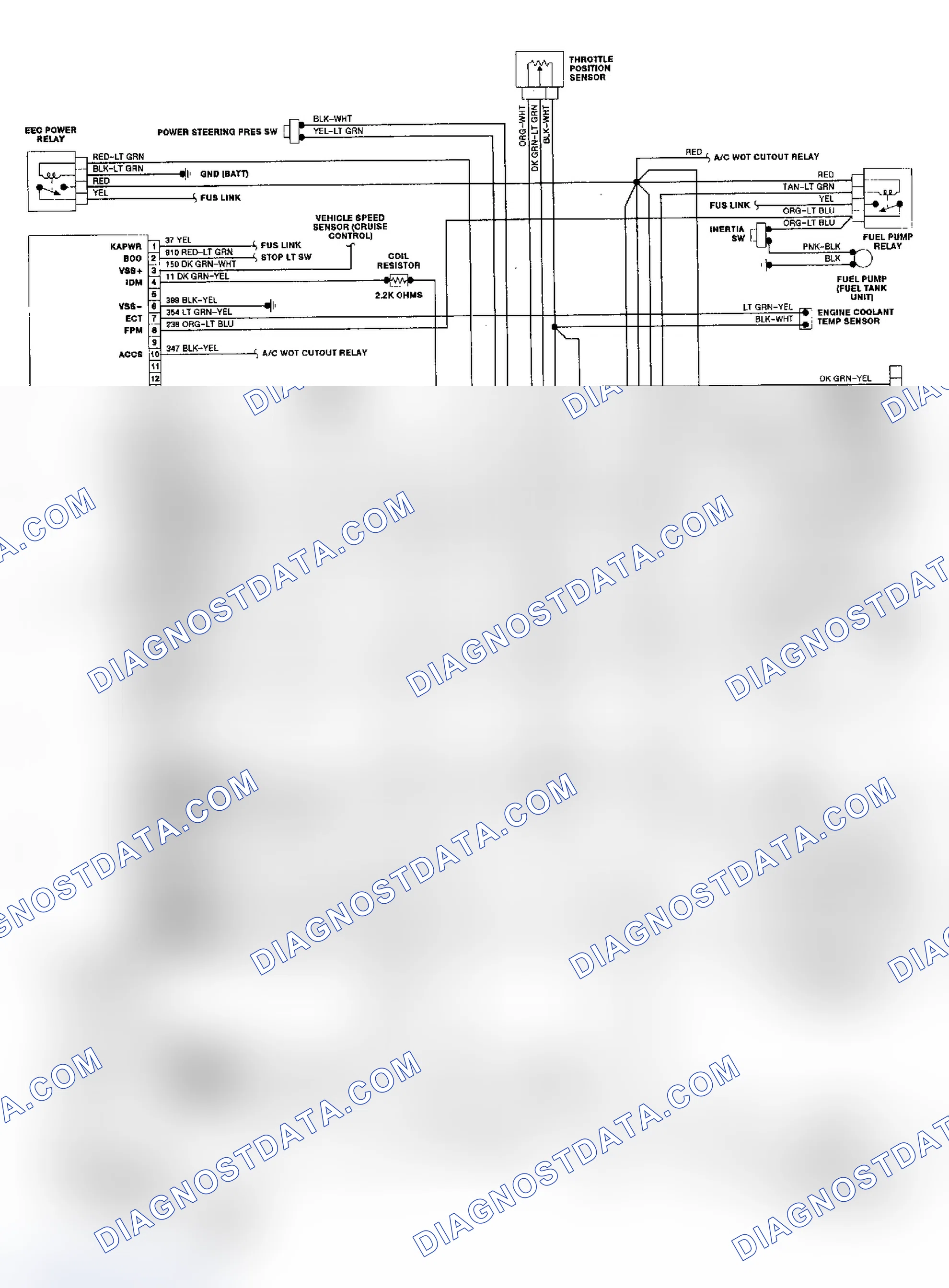 Scheme 4: 3.0L EEC-IV Wiring Diagram (Aerostar)