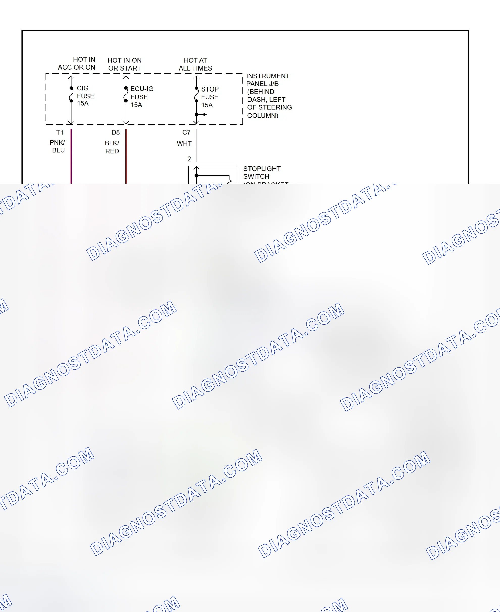 Scheme 158: Shift Lock System Wiring Diagram (Toyota Camry Solara)