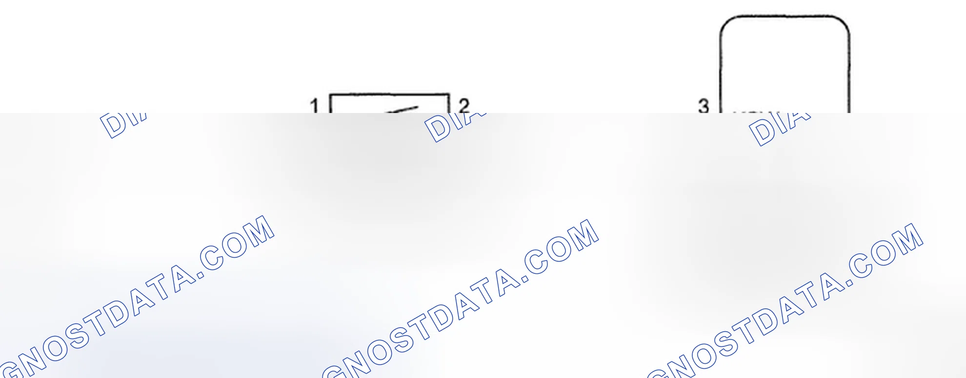 Scheme 1: Push Switch/Key Unlock Warning Switch Malfunction - Wiring Diagram