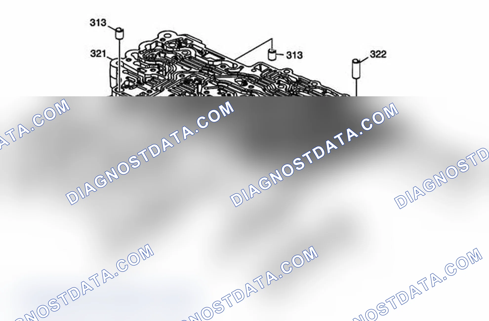 Scheme 218: Upper Control Valve Body Assembly