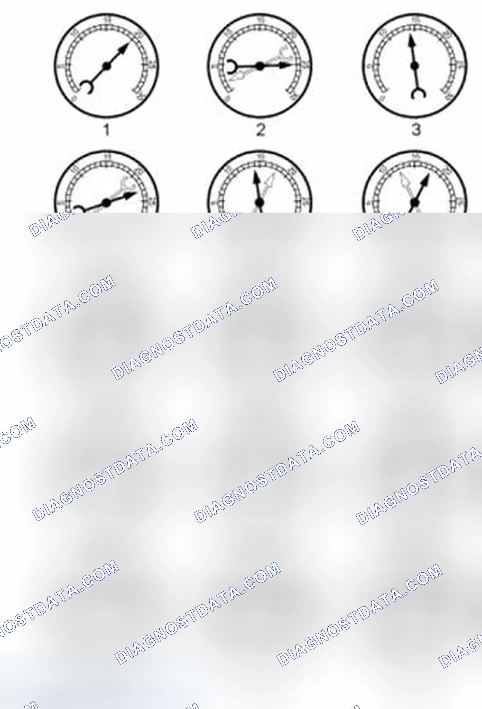 Scheme 2303: Intake Manifold Vacuum Test - Interpreting Vacuum Gauge Readings