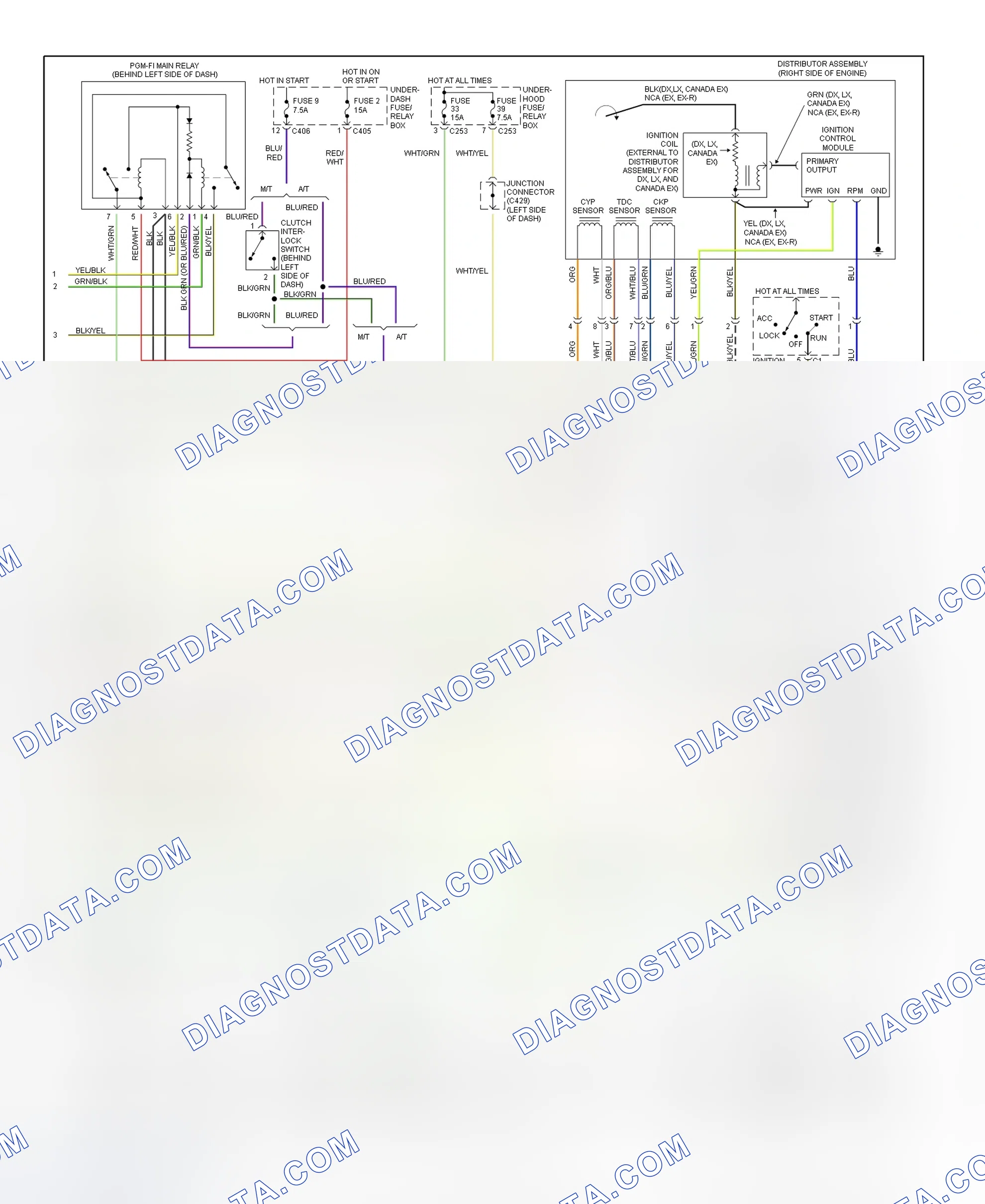 Scheme 7: Wiring Diagram (Accord 2.2L - 2 Of 2)